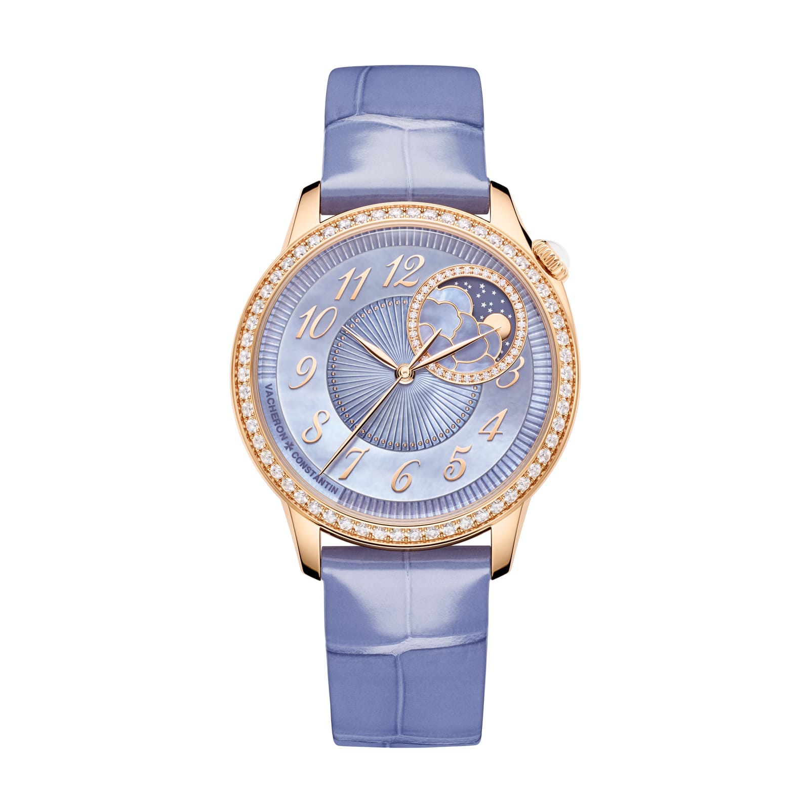 Replica Watches Fake Vacheron Constantin egerie moon phase Limited edition 37 MM PINK GOLD(1:1 replica) - Top club