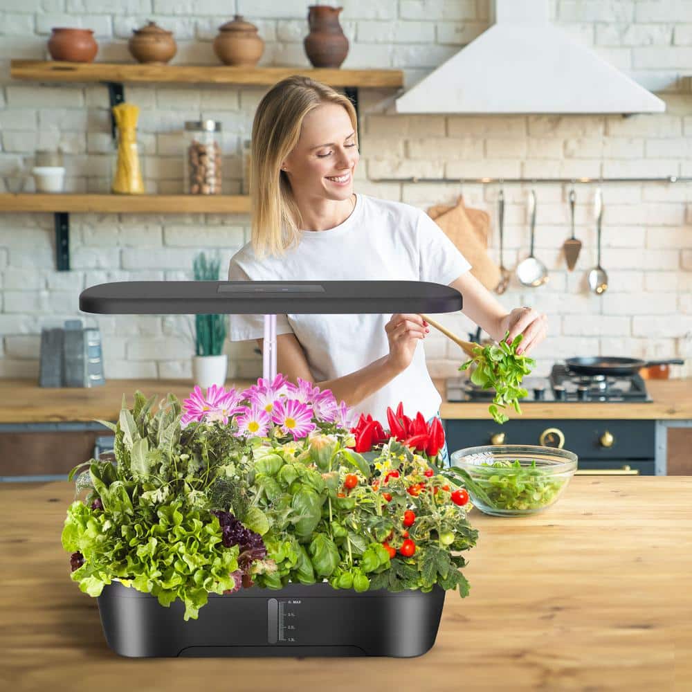 Hydrocultuur Tuinsysteem voor Binnen met 12 Peulen – Compact en Innovatief met LED-verlichting en Instelbare Hoogte