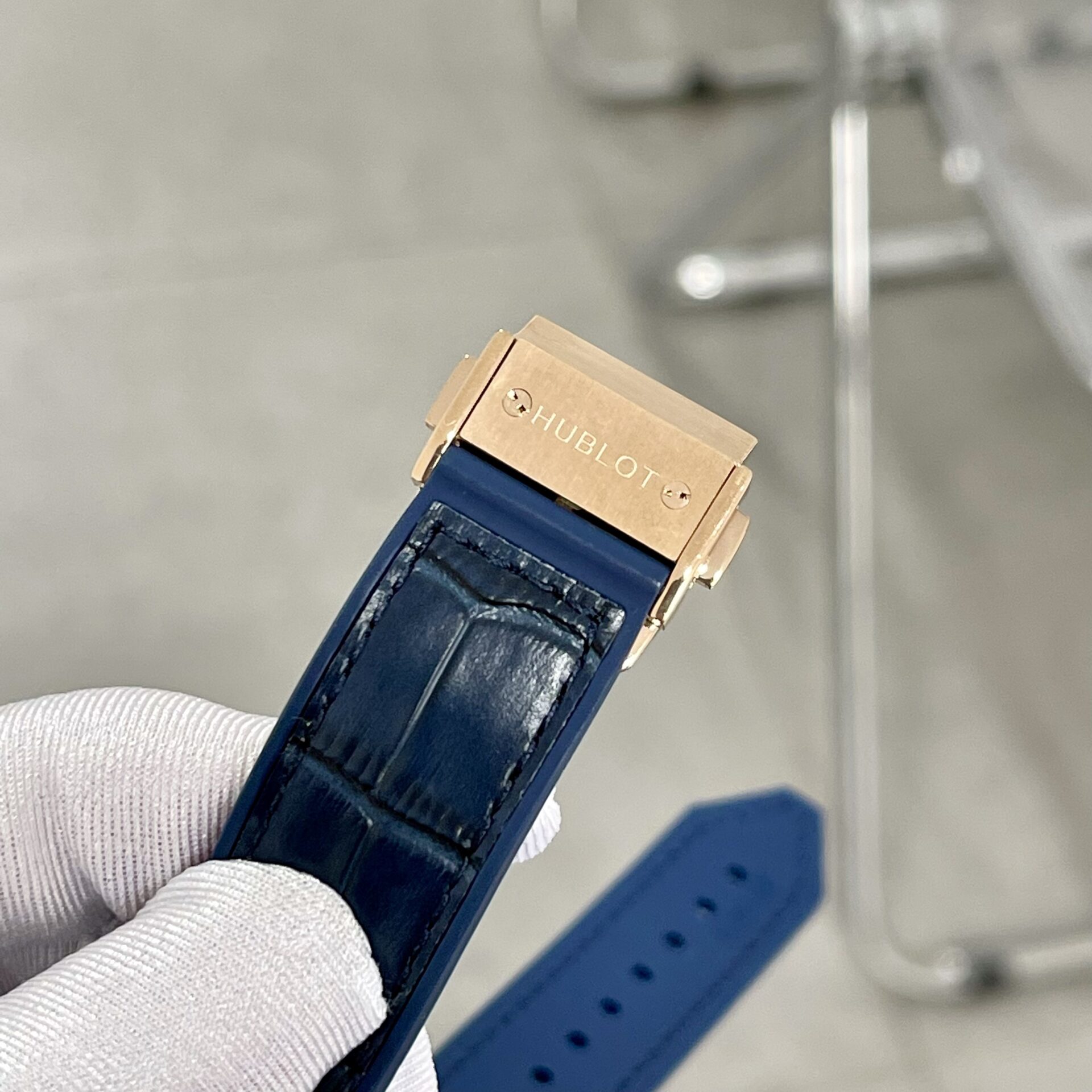 Hublot Classic Fusion Blue With Diamond Bezel Replica Watch HB Factory 38mm - Top club