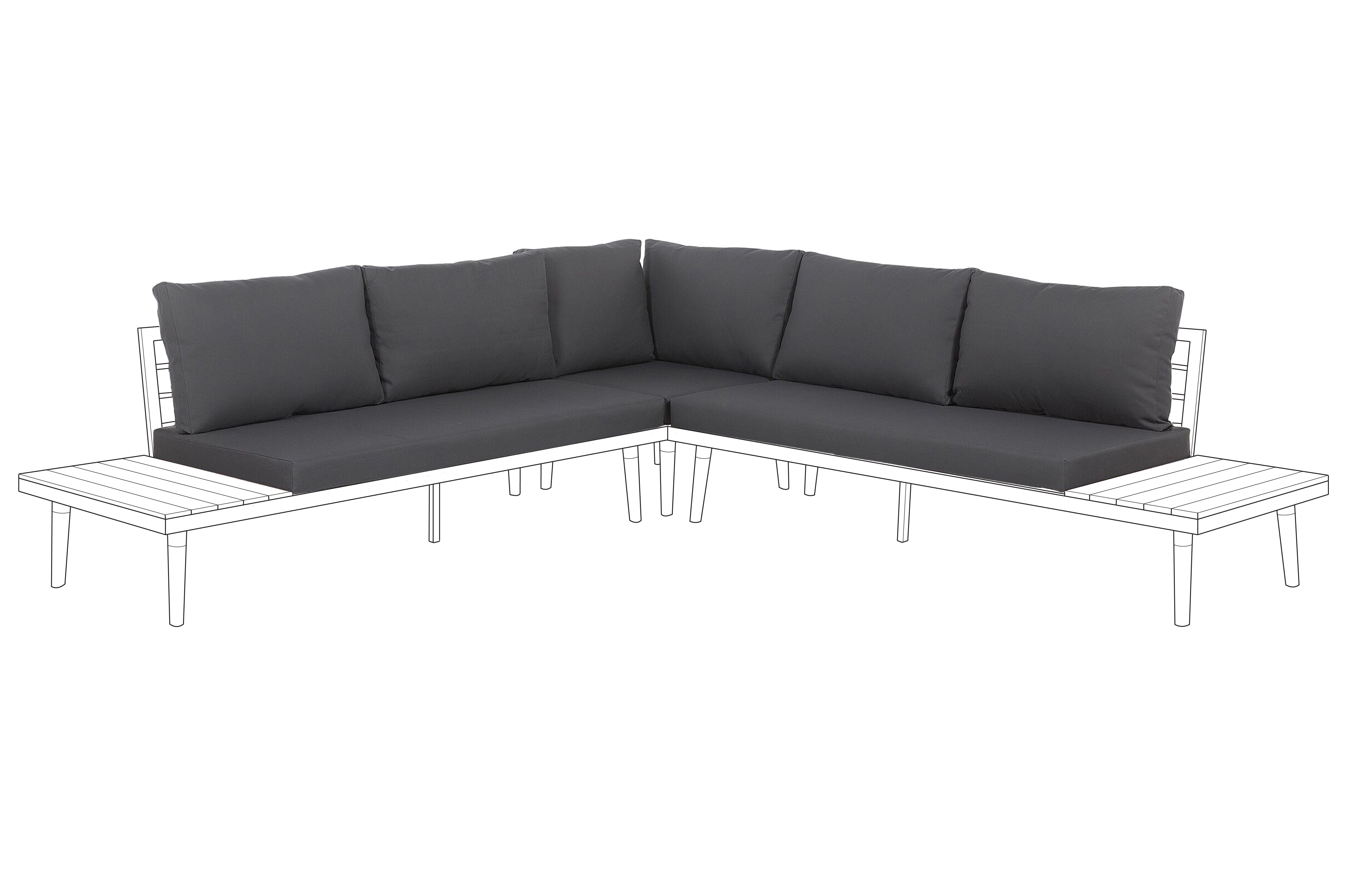 Outdoor Cushion Cover Set CORATO Grey
