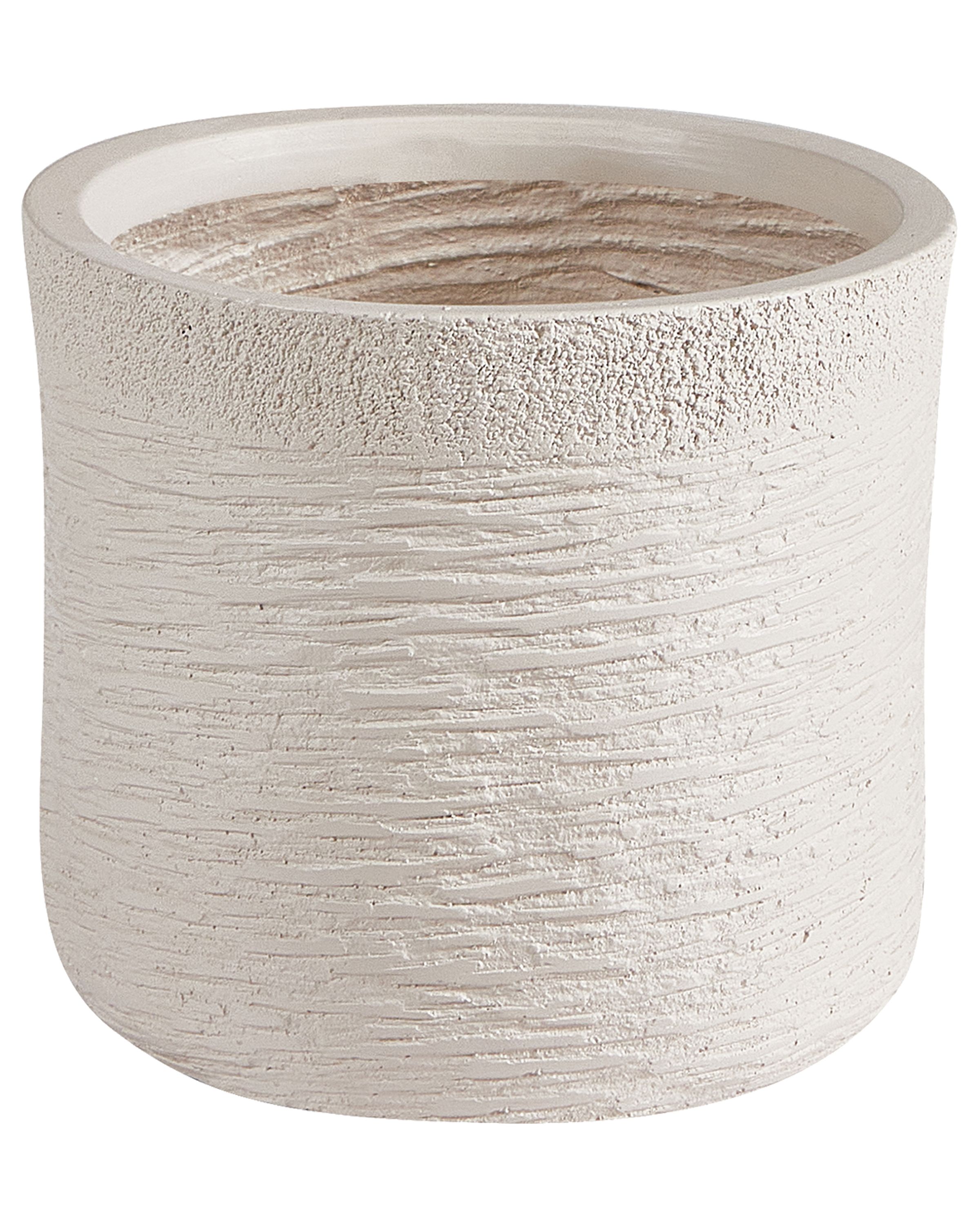 Plant Pot SAMOS 26 cm Light Beige