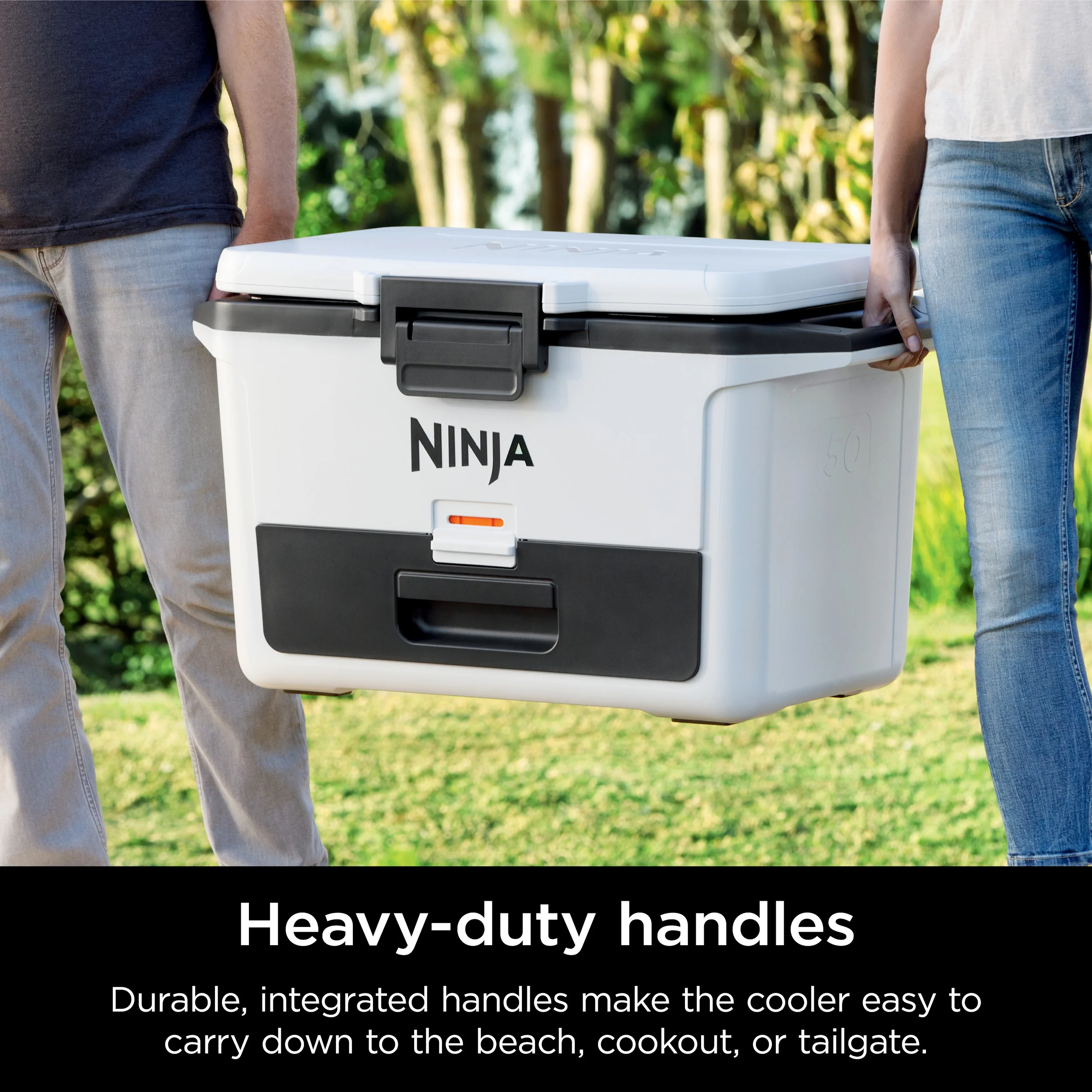 Ninja FrostVault 50qt Hard Cooler with Dry Zone, Gray, FB151GY - Image 18