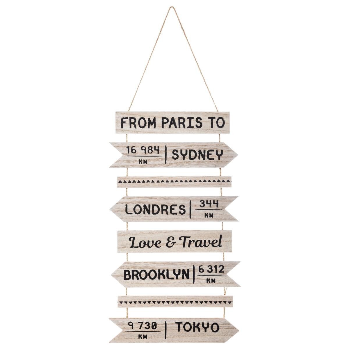 Wall decoration, wood "Nilo" 30x74 cm