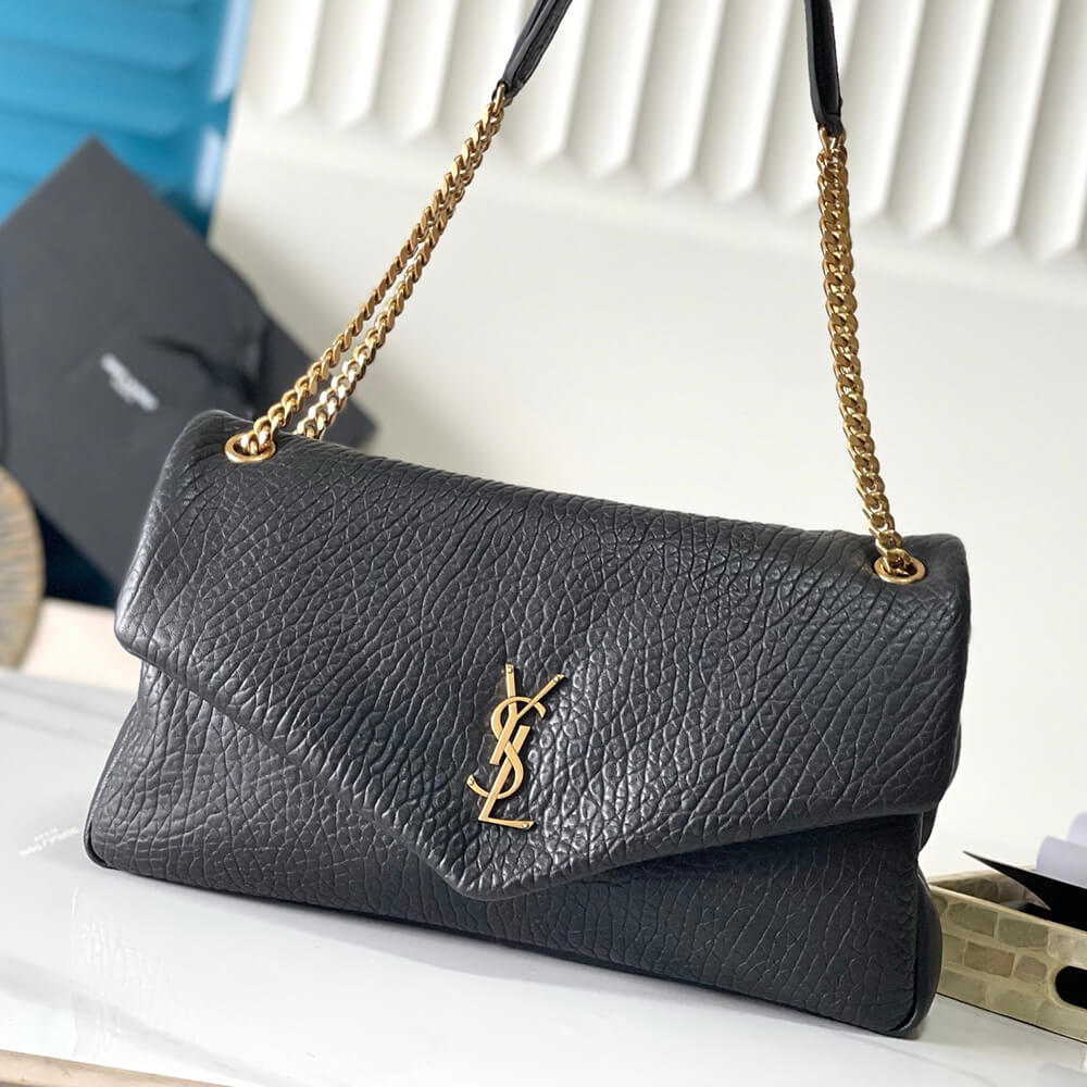 YSL Calypso Large Bag in Grained Lambskin1:1High-quality replica