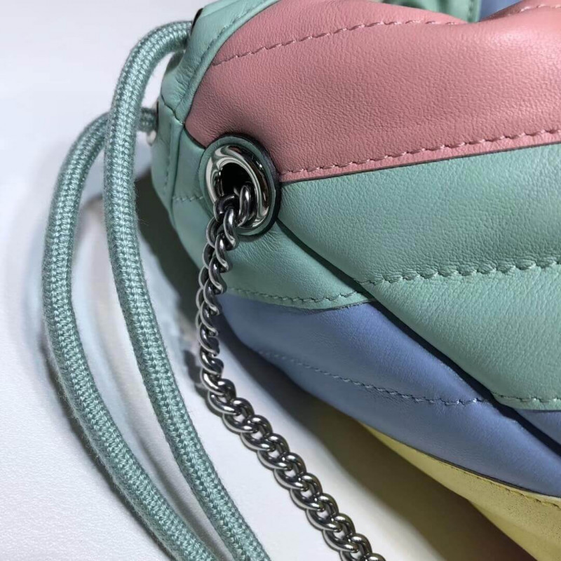 Replica Gucci Gg Marmont Mini Bucket Bag In Pastel And Rainbow 5751631:1High-quality replica