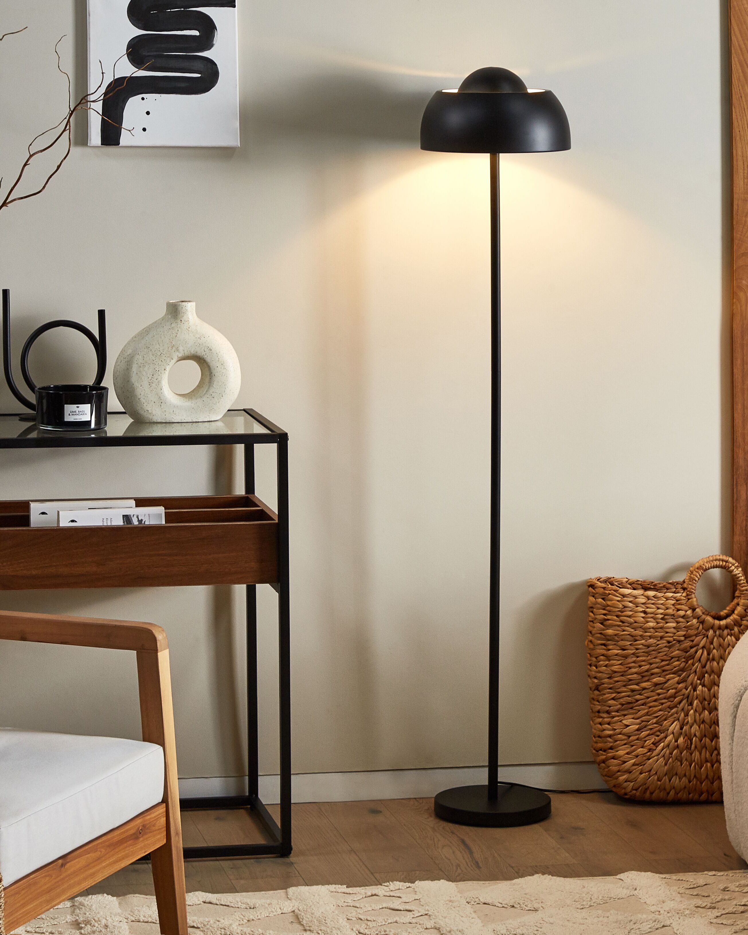 Floor Lamp SENETTE Metal Black