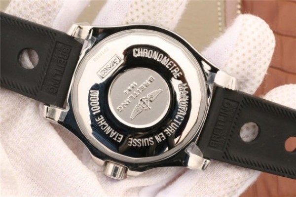Replica Breitling SuperOcean  II 44mm GF Black Dial Black Rubber Strap A2824 - Top club