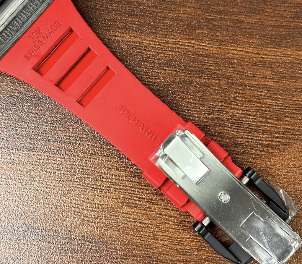 Richard Mille RM35-02 Replica Watch Skeleton Red Rubber Strap 44mm - Top club