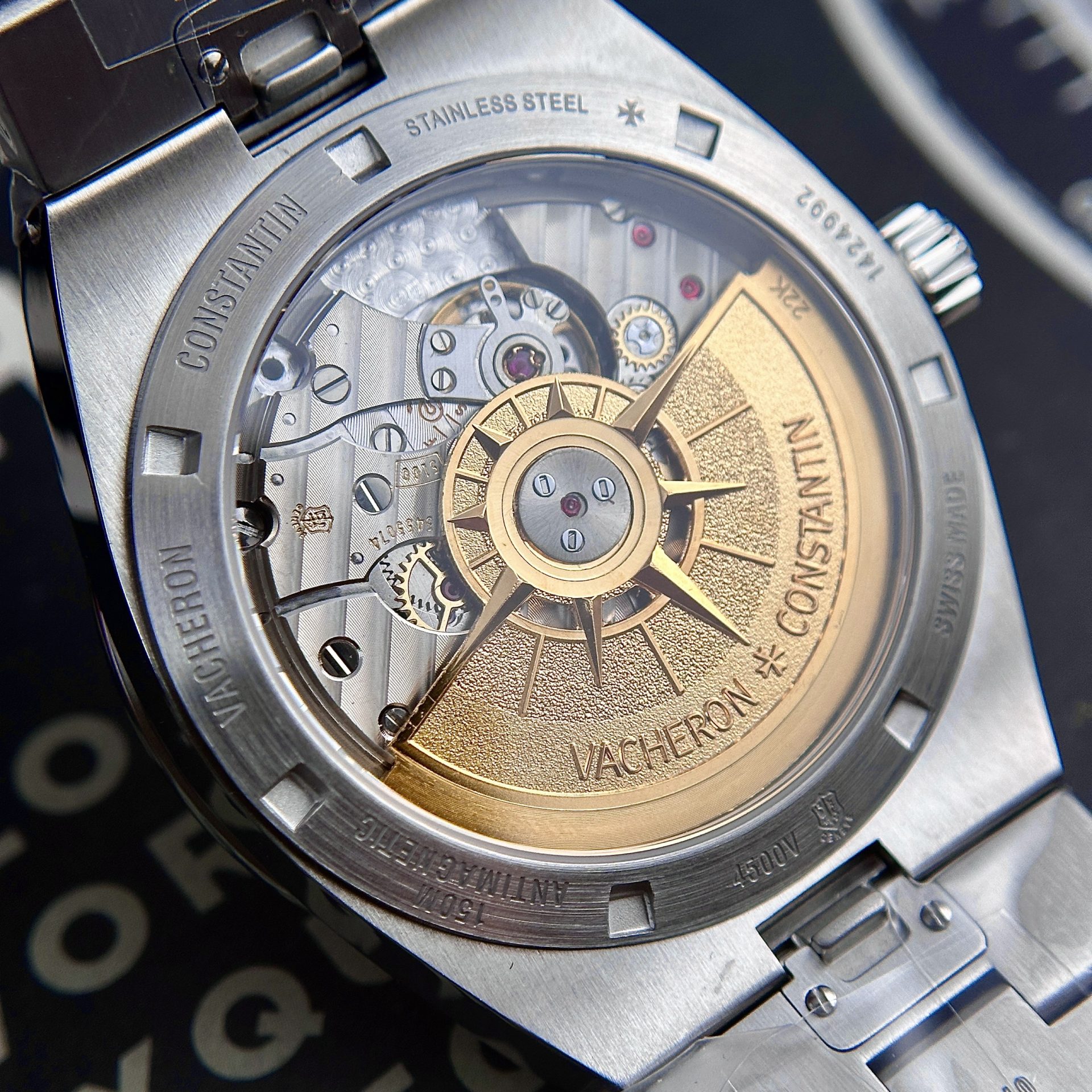 Vacheron Constantin Replica Watch Overseas 4500V Black Dial Metal Wire PPF 41mm - Top club