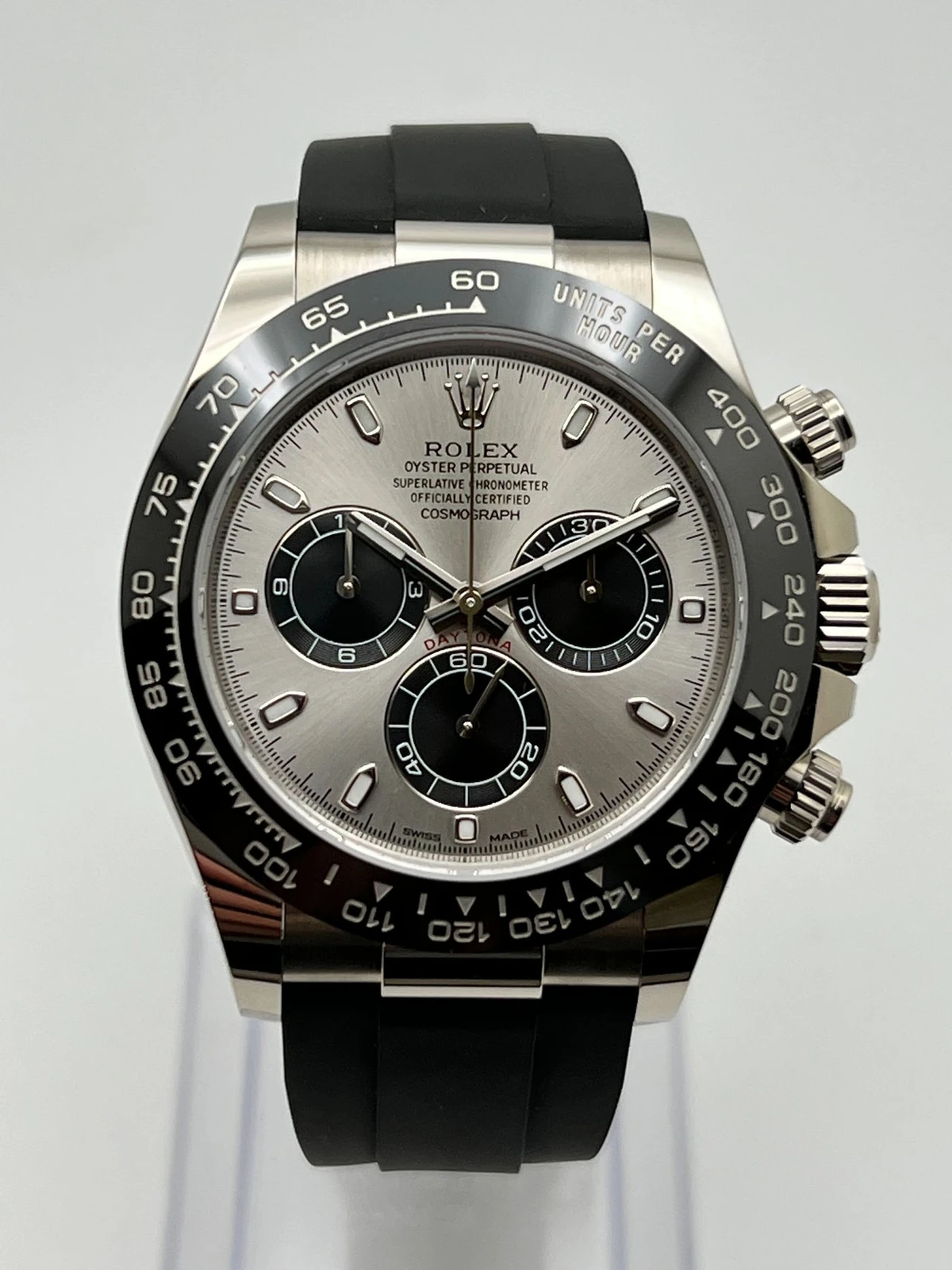 Rolex Cosmograph Daytona 40mm, 18k White Gold, Ref# 126519ln-0006(1:1 replica) - Elite Watch Atelier