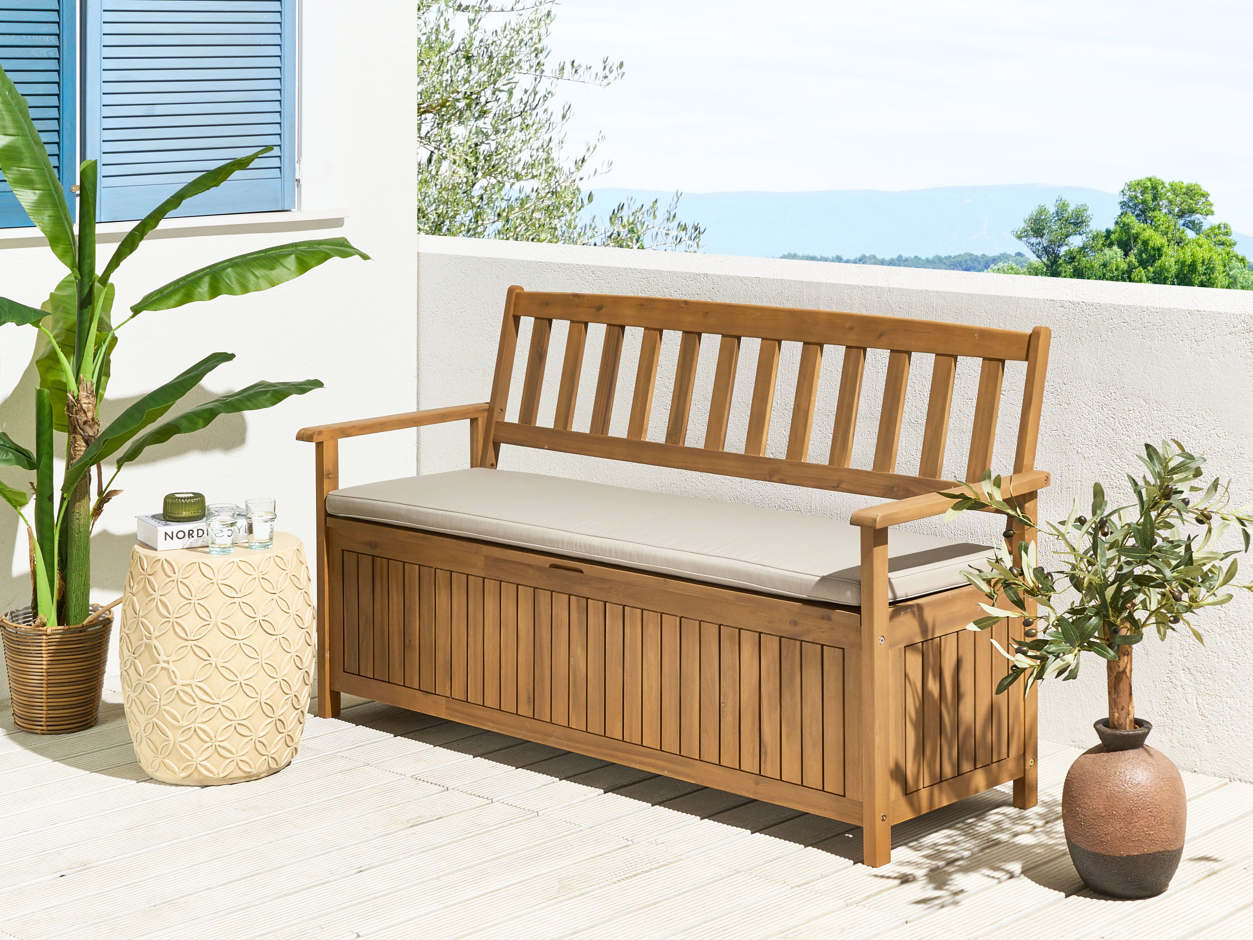 Bench Seat Pad Cushion SOVANA Taupe