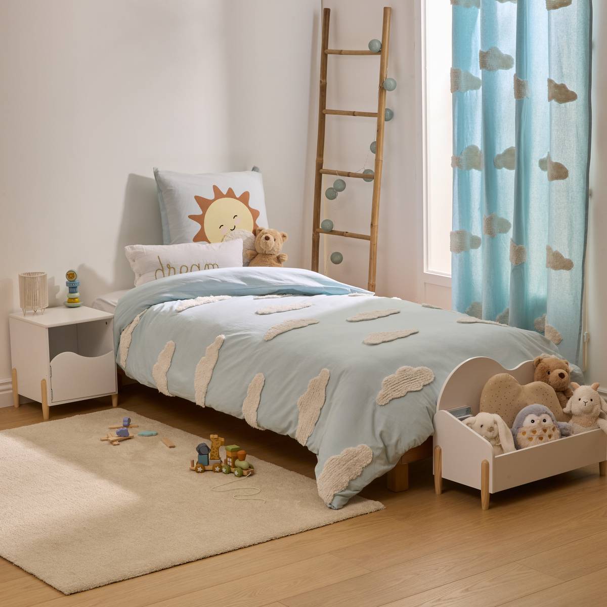 Children's bedding set "Tufy" Light blue, 200x140 cm