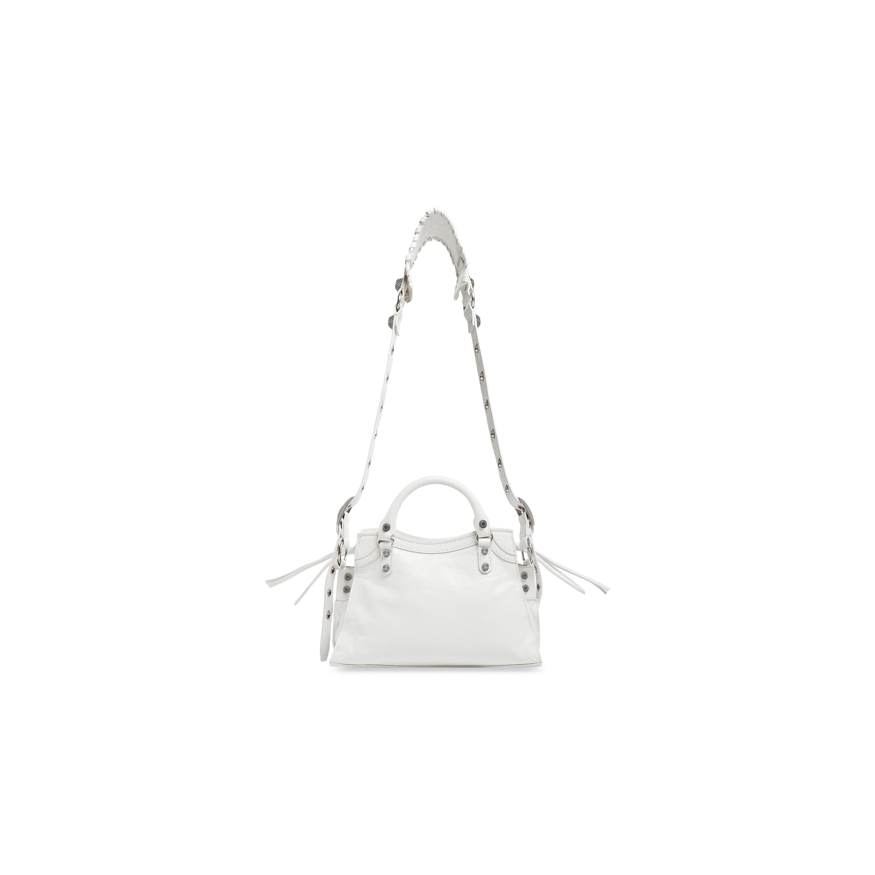 WOMEN'S NEO CAGOLE XS HANDBAG IN WHITE - Replicaclubs