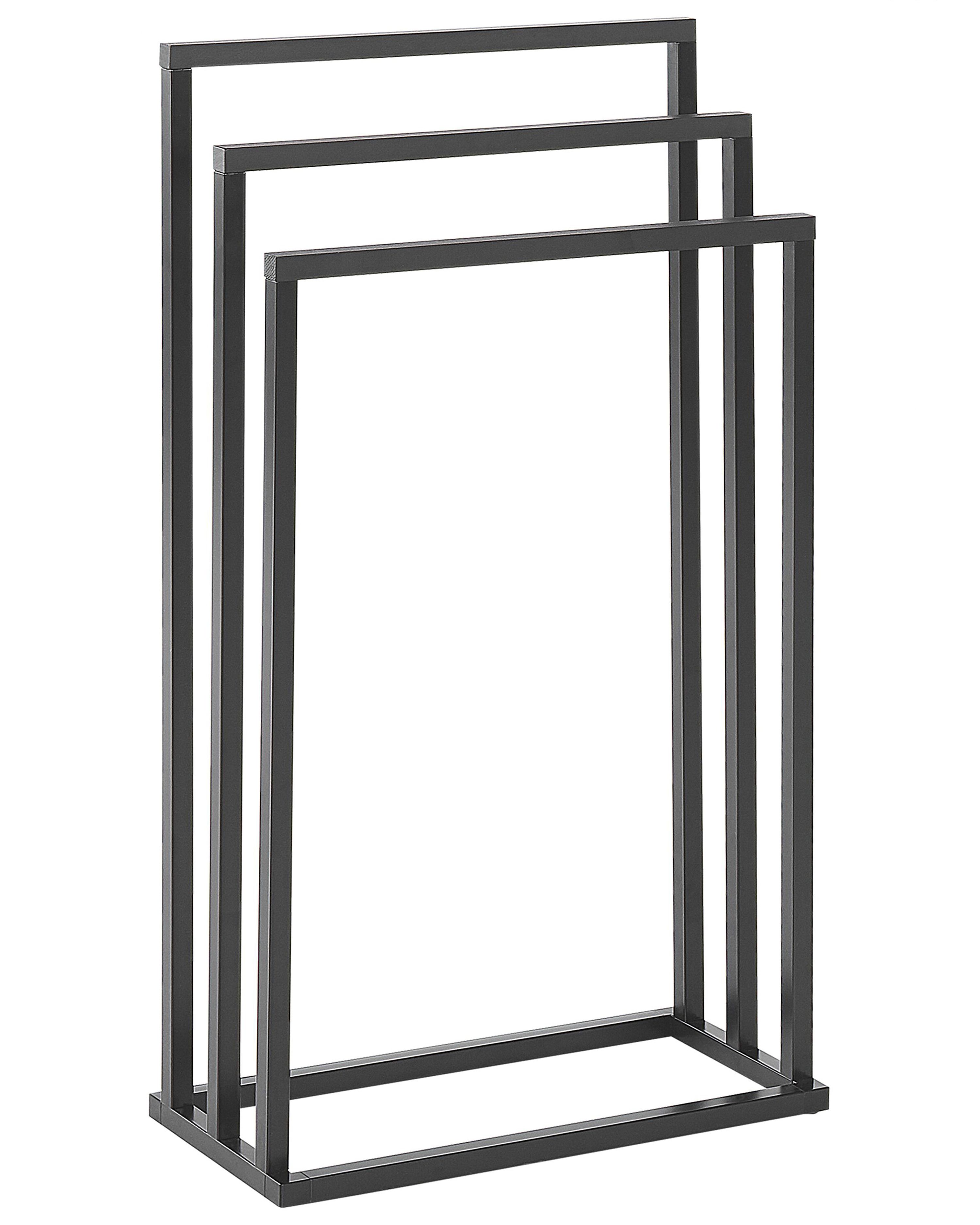 Towel Stand CHARRAS Metal Dark Brown