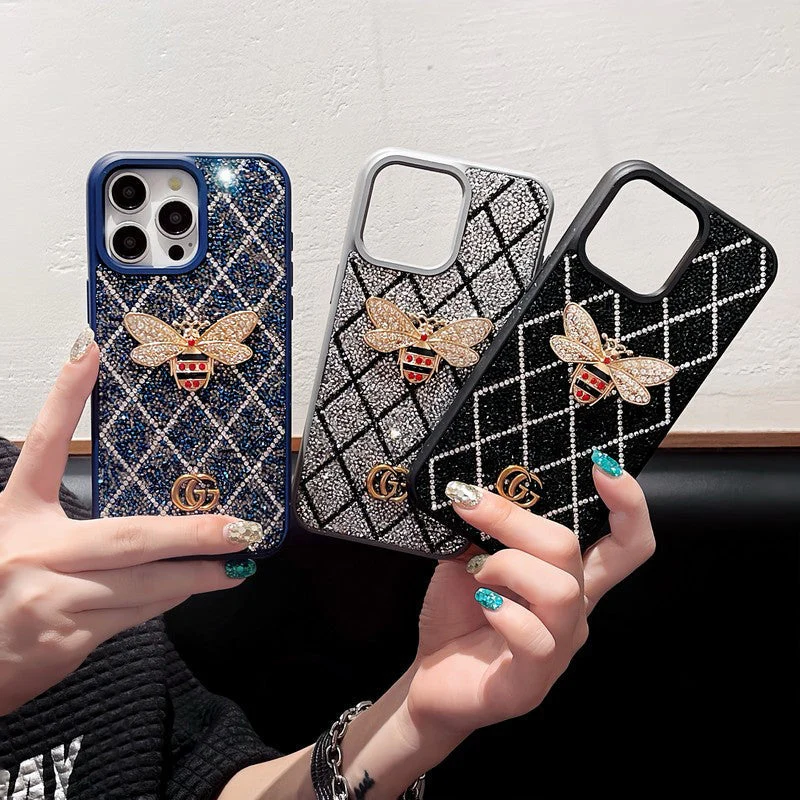 GG Bee Diamond iPhone Case - Wholesale & Influencer