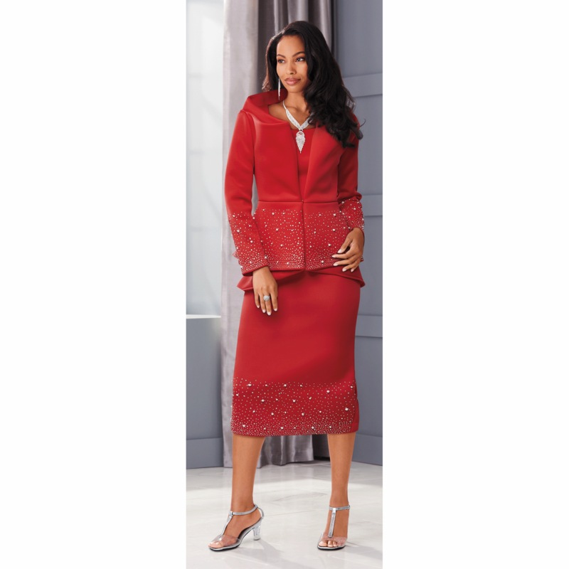 Nia Skirt Suit - MIDNIGHT VELVET CATALOG