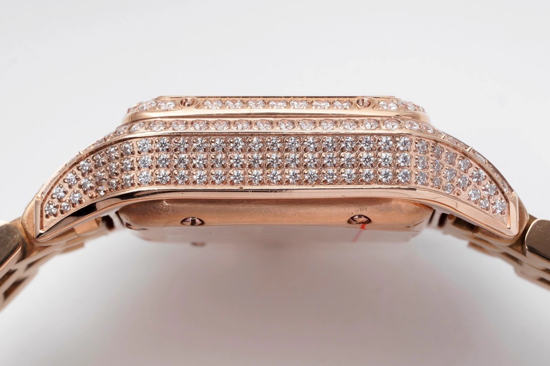 Cartier Cheetah Full of Diamonds Ladies' 37MM-Rose Gold(1:1 replica) - Top club