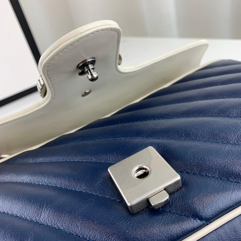 Replica Gucci Gg Marmont Small Shoulder Bag 443497 Blue1:1High-quality replica