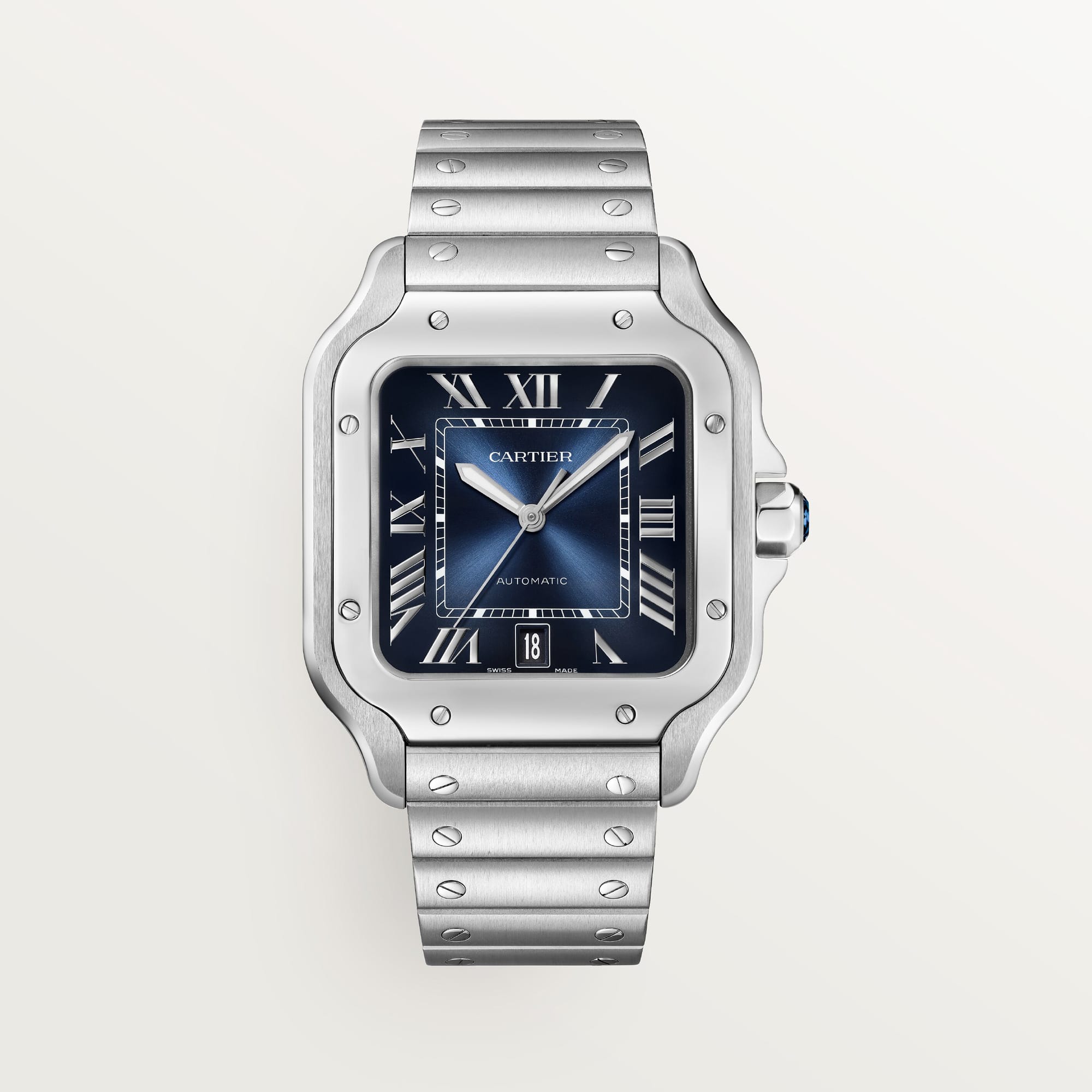 Santos de fake cartier watch large model mechanical movement with automatic winding 1847 MC(1:1 replica) - Top club