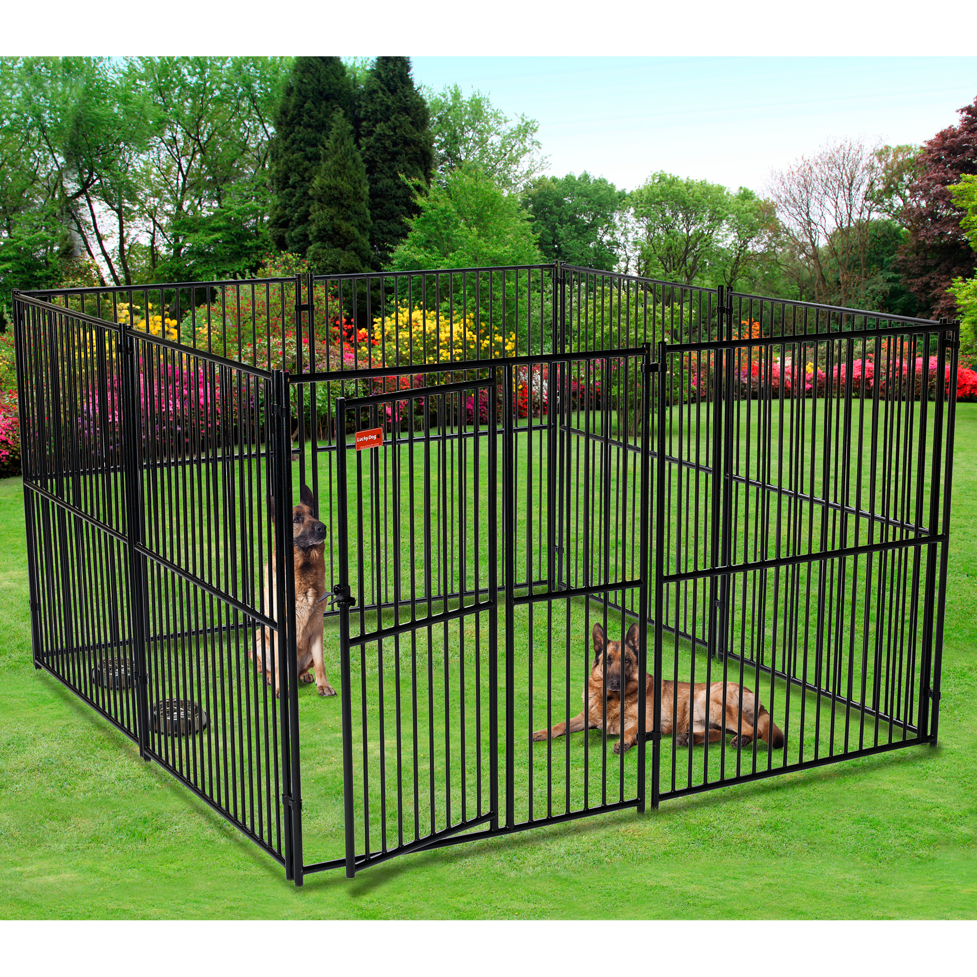 Lucky Dog European Style Kennel with Cover and Frame - Image 2