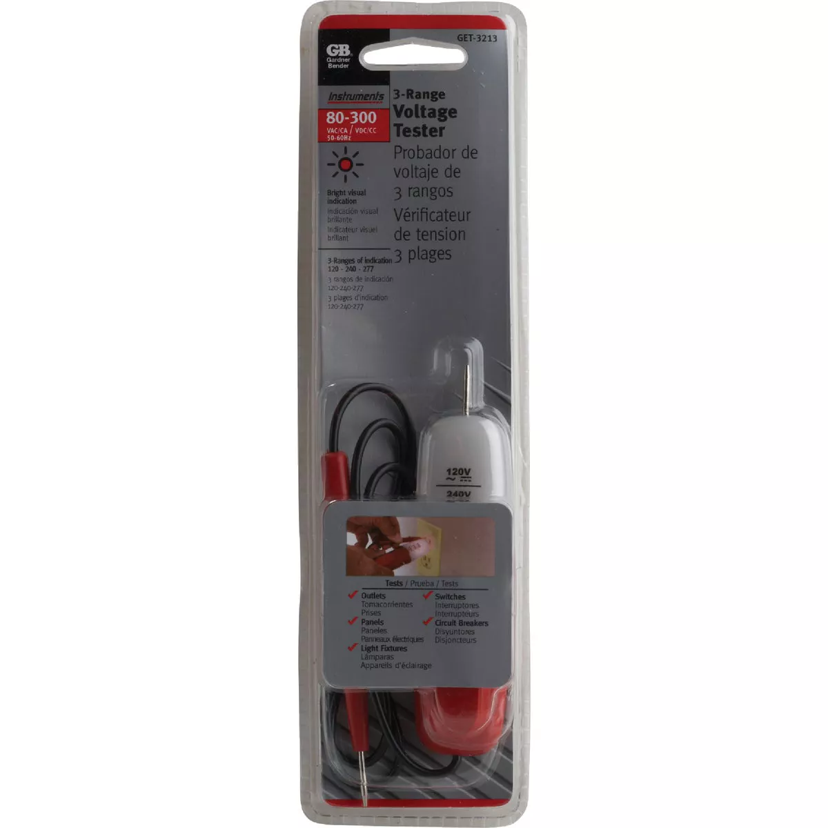 Gardner Bender Heavy-Duty 3-Way Voltage Tester