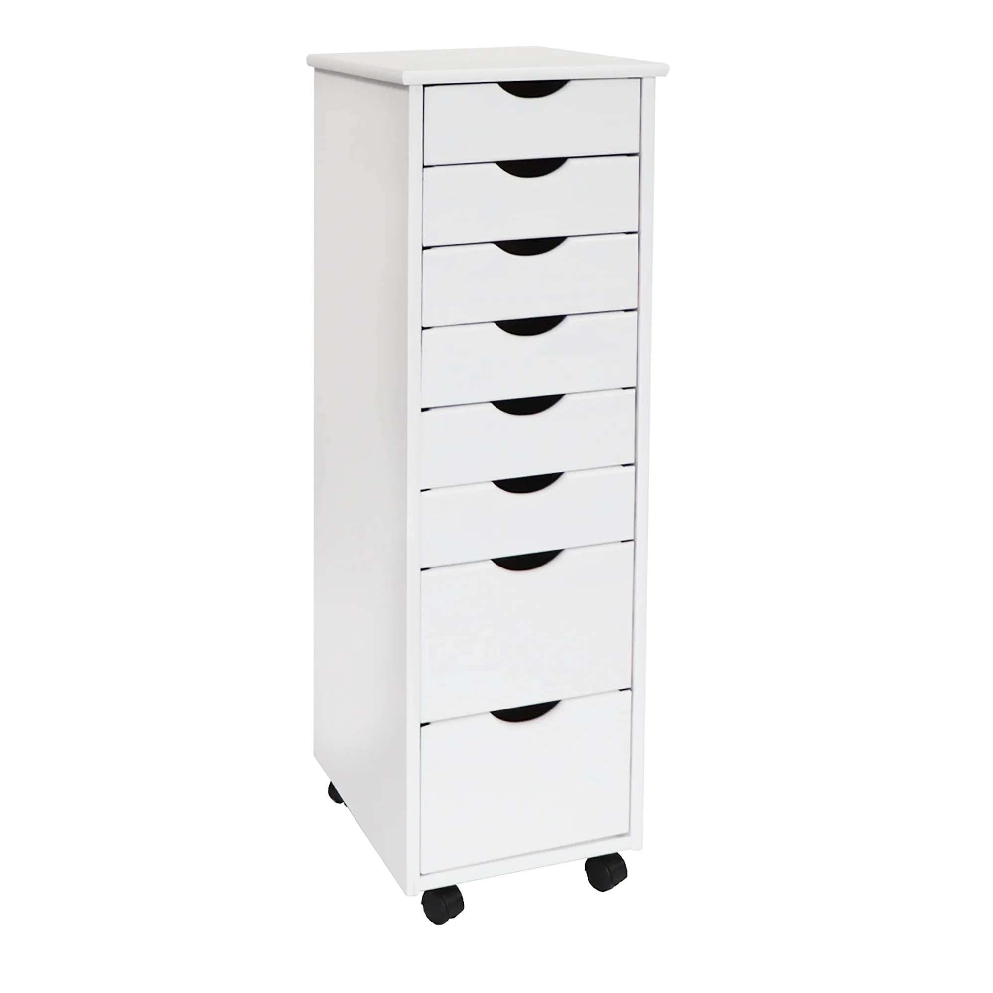 Adeptus Solid Wood 6+2 Drawer Roll Cart - Image 12