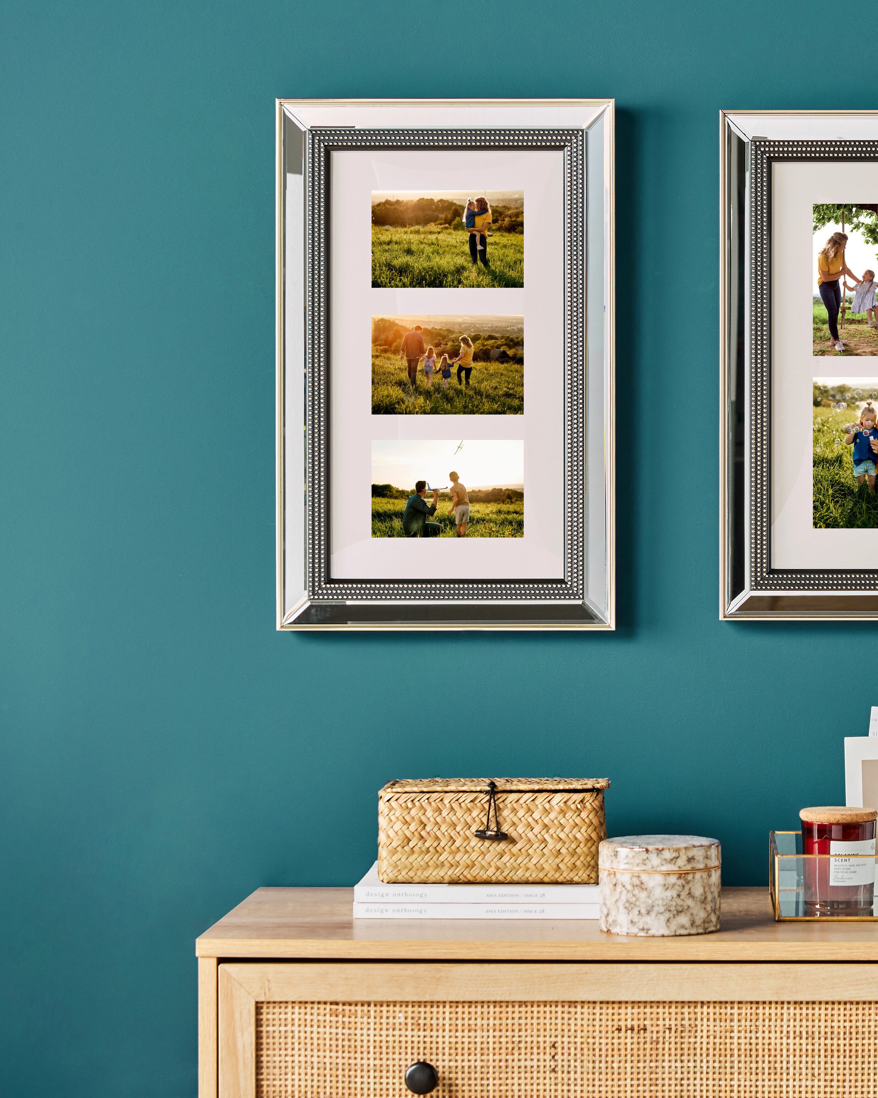 Frame for 3 Photos DALABA Silver