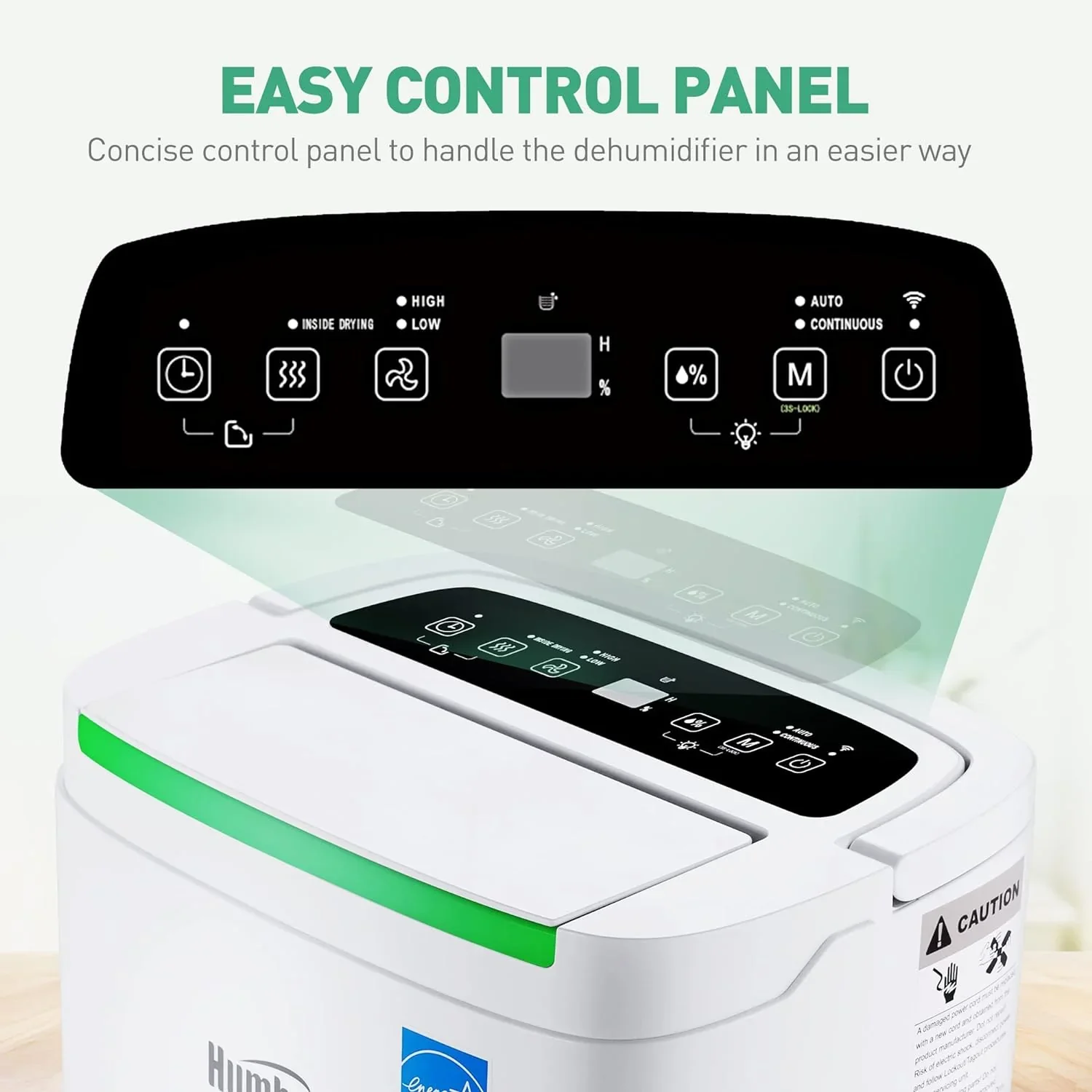 HUMHOLD Portable Air Conditioner, 14000 BTU, White - HDPAC-10-A1