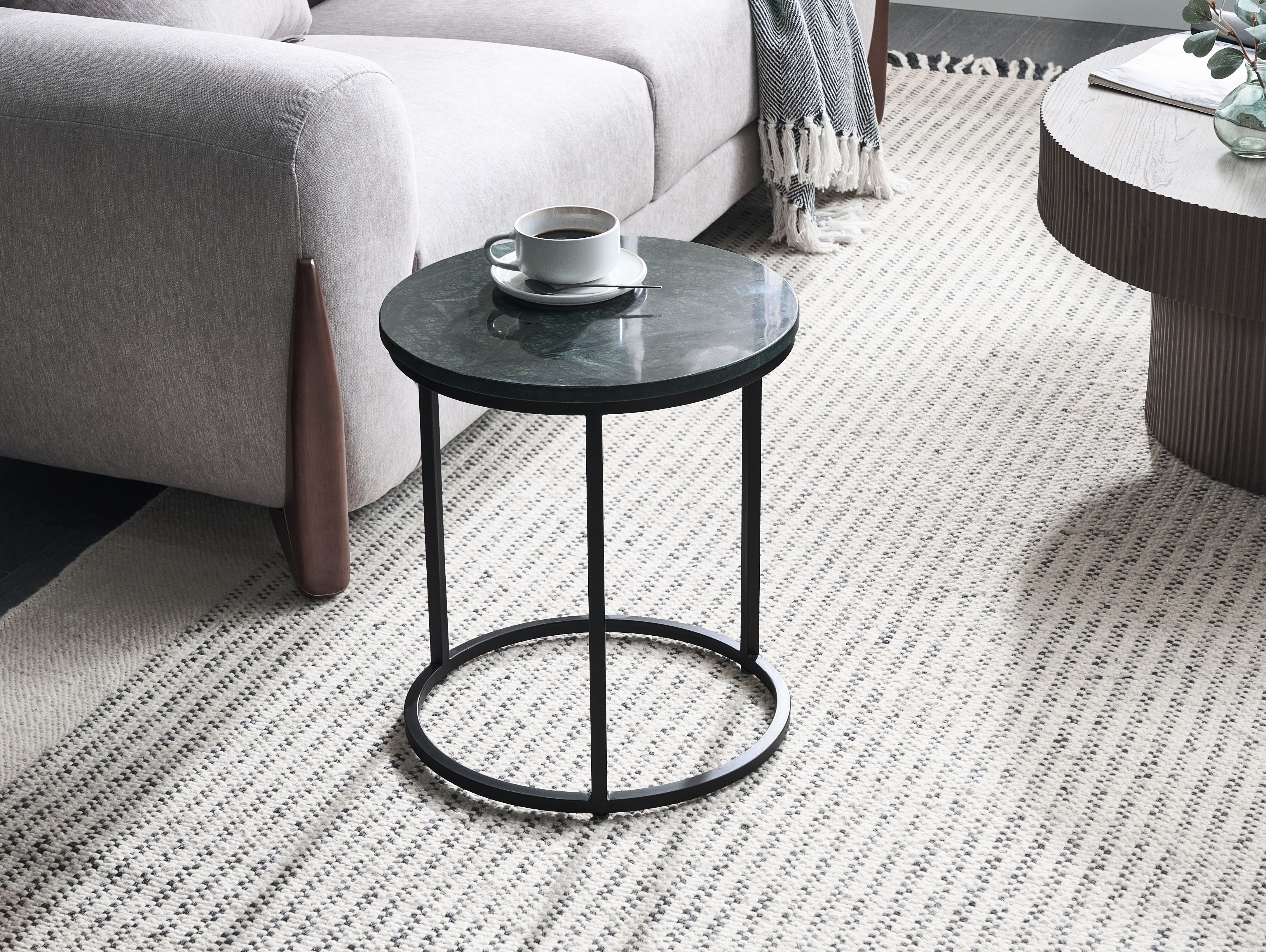 Side Table TYRELL Marble Dark Green