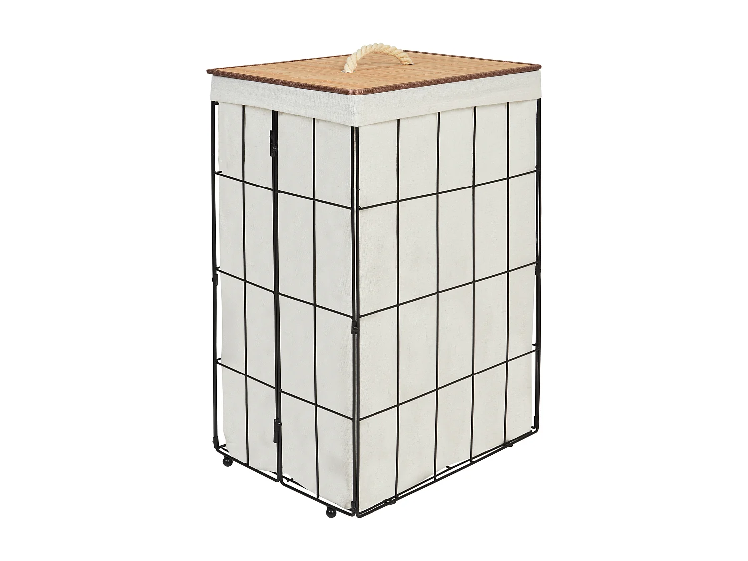Panier MIRISSA Métal Noir 72 L