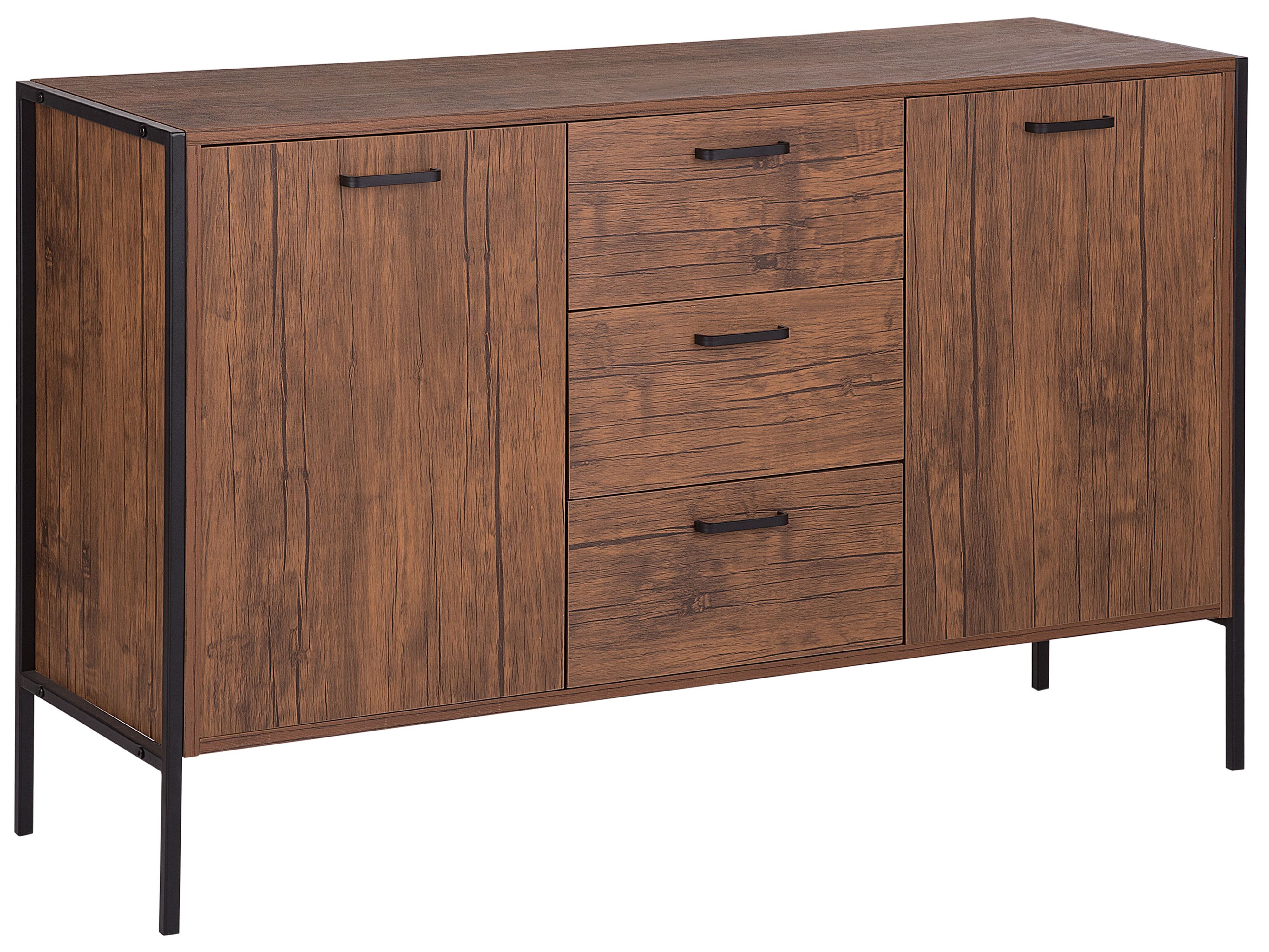 2 Door Sideboard TIFTON Dark Brown