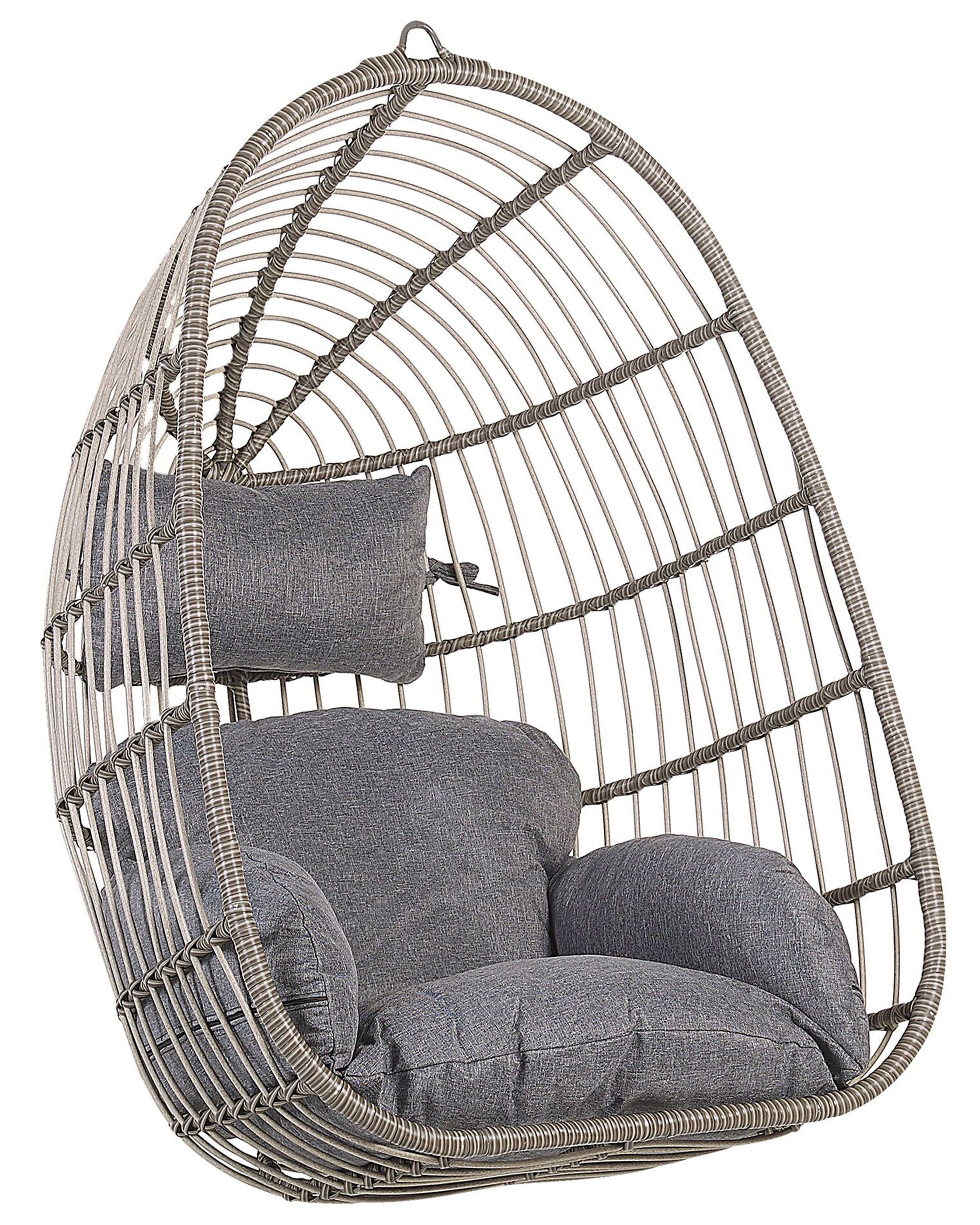 Hanging Chair CASOLI PE Rattan Grey