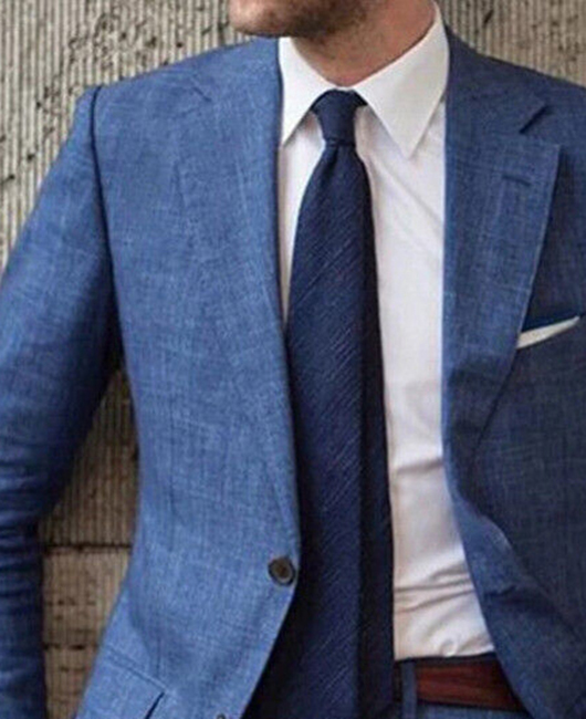 Business Blend One Button Lapel Collar Pocket Blazer