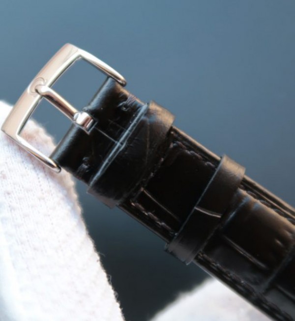 Replica Omega MKF De Ville 39mm Co-Axial White Dial Diamonds Markers Leather A2202 - Top club