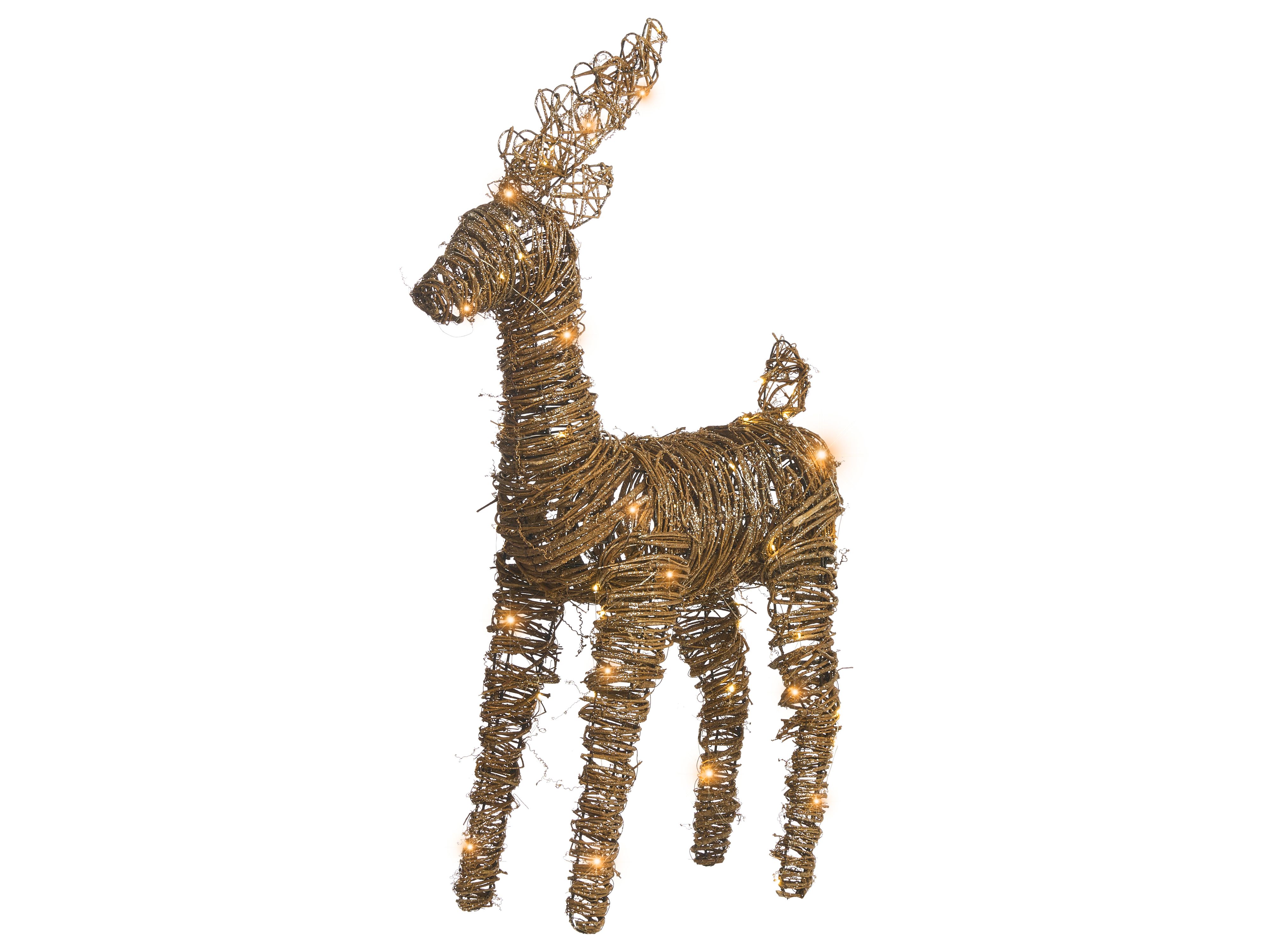 Christmas Decoration LED GRINDAVIK Reindeer 97 cm Natural