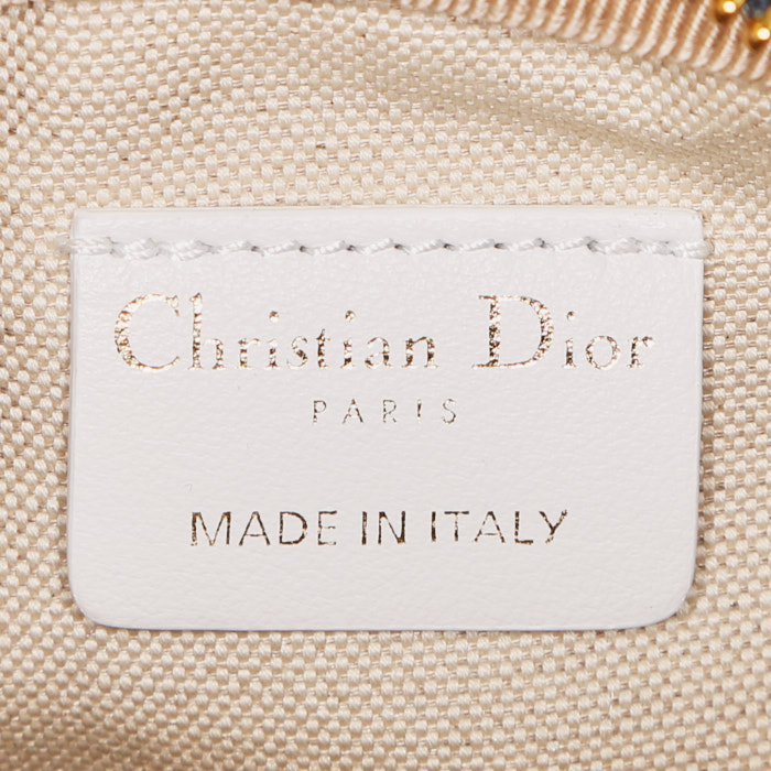 Dior Bowling handbag micro in blue and white leather1:1High-quality replica
