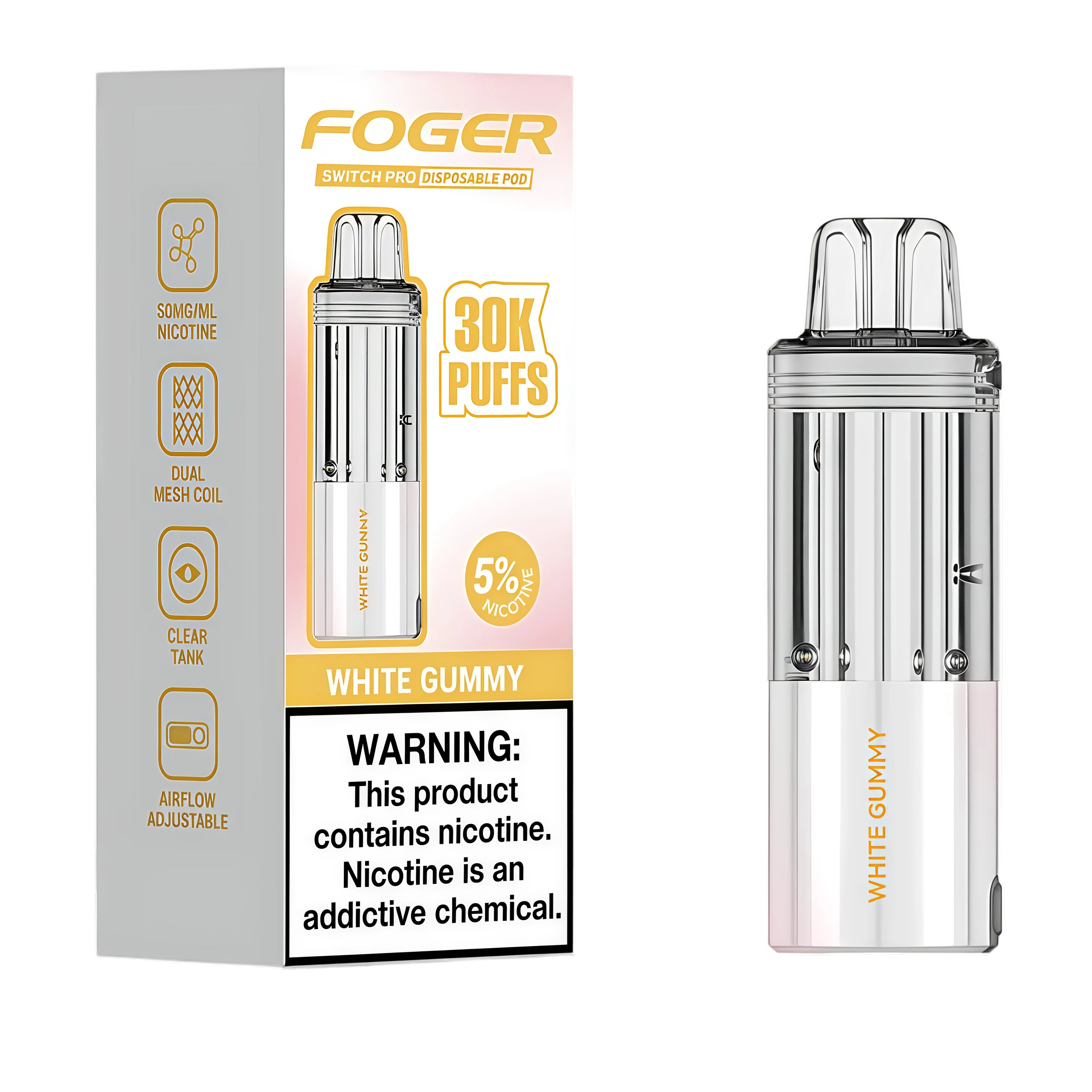 White Gummy - foger-pod