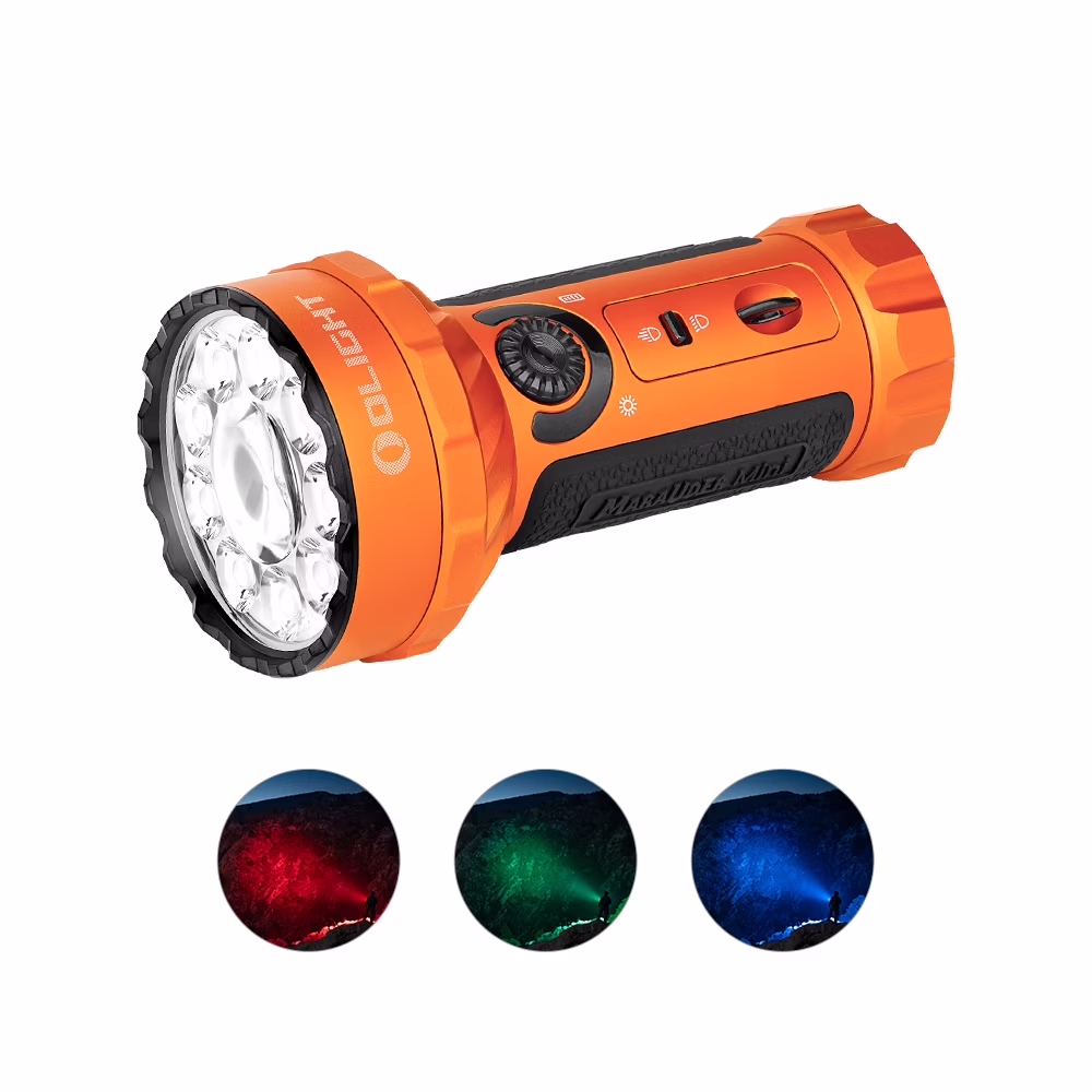 OLIGHT Marauder Mini 7,000 Lumens Bright Flashlight with 600 Meters Beam Distance, Powerful RGB Lights, Magnetic Rechargeable for Outdoors Work, Hunting, and Searching(Black) - Image 5