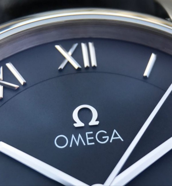 Replica Omega V6 De Ville 41mm SS Black Dial Black Leather Strap A8500 - Top club