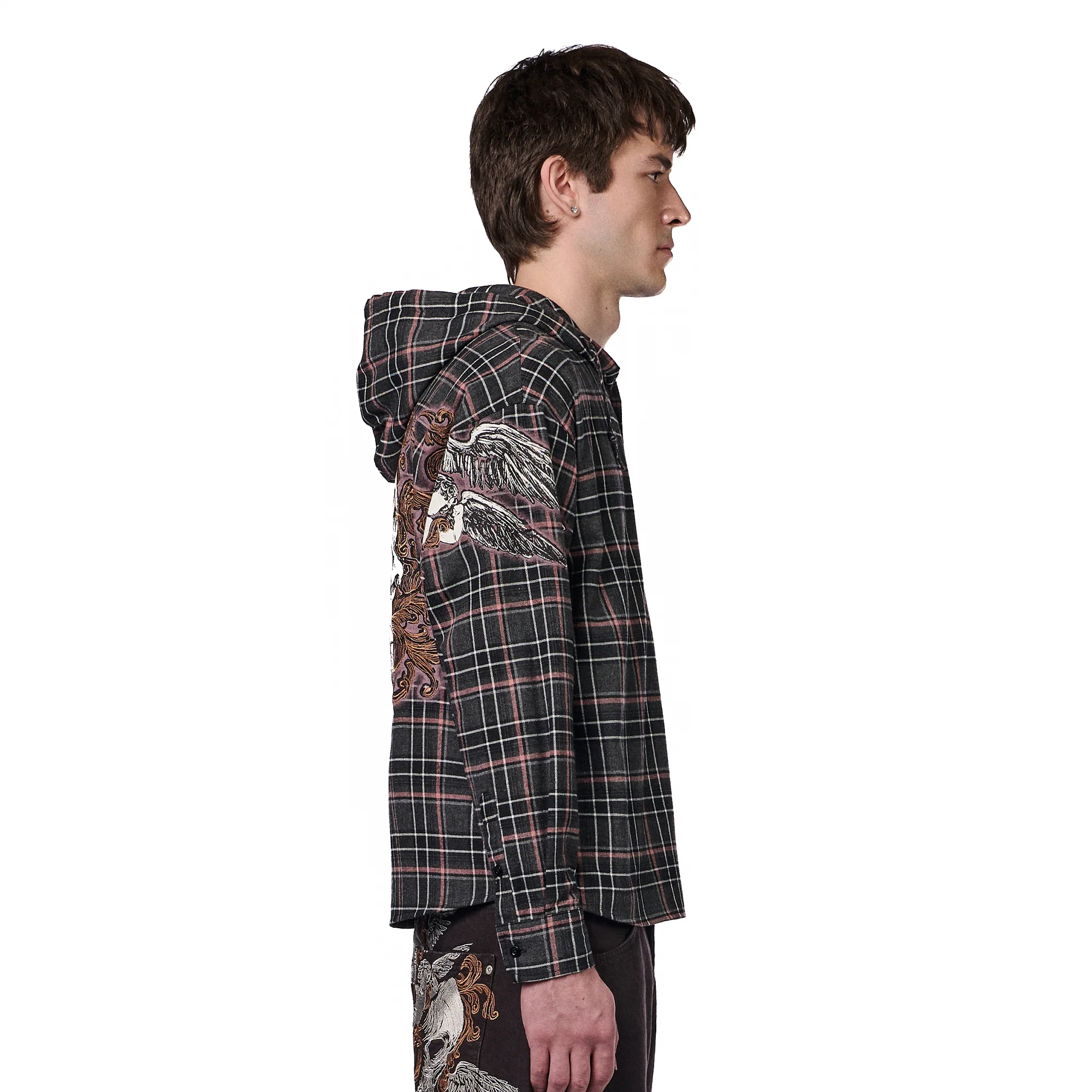 "hellboy" plaid Shirt