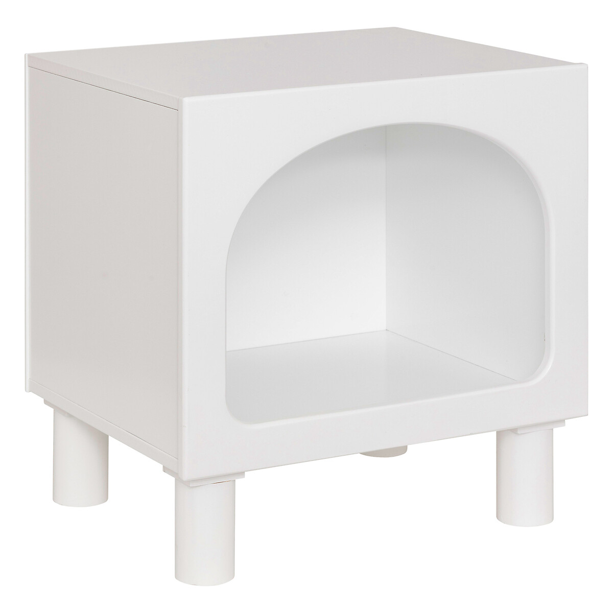 1-compartment nightstand "Tara" White, 42x40x32 cm
