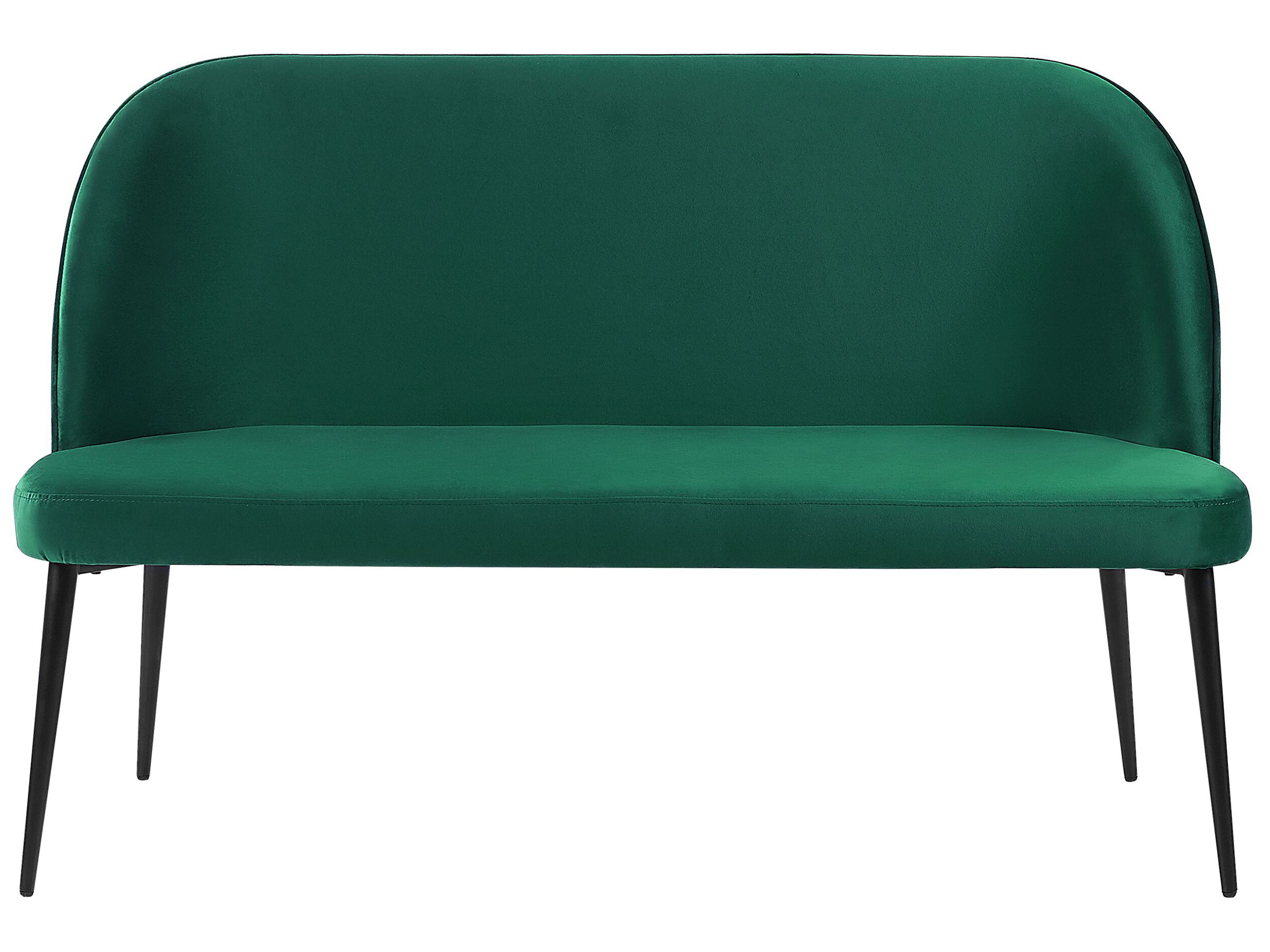 Dining Bench 2 Seater OSBY Velvet Dark Green