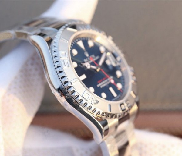 Replica Rolex Yacht-Master 116622 JF Blue Dial SS Bracelet SH3135 - Elite Watch Atelier