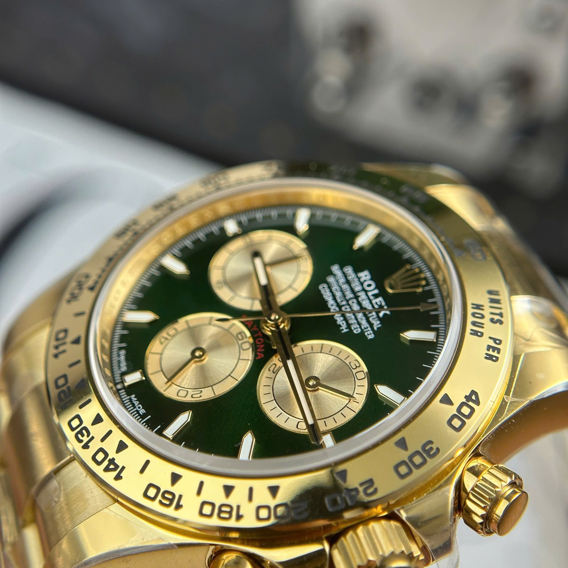 Rolex Daytona 126508 Dial Green Best Replica Watch Oyter Strap THB Factory 40mm - Top club
