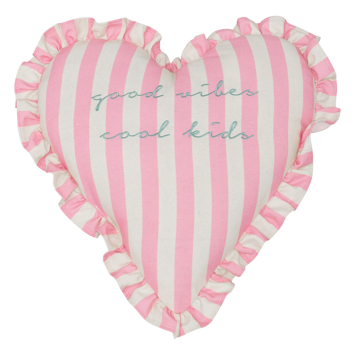 Heart cushion "Ava" Multicolored, 40x40x10 cm