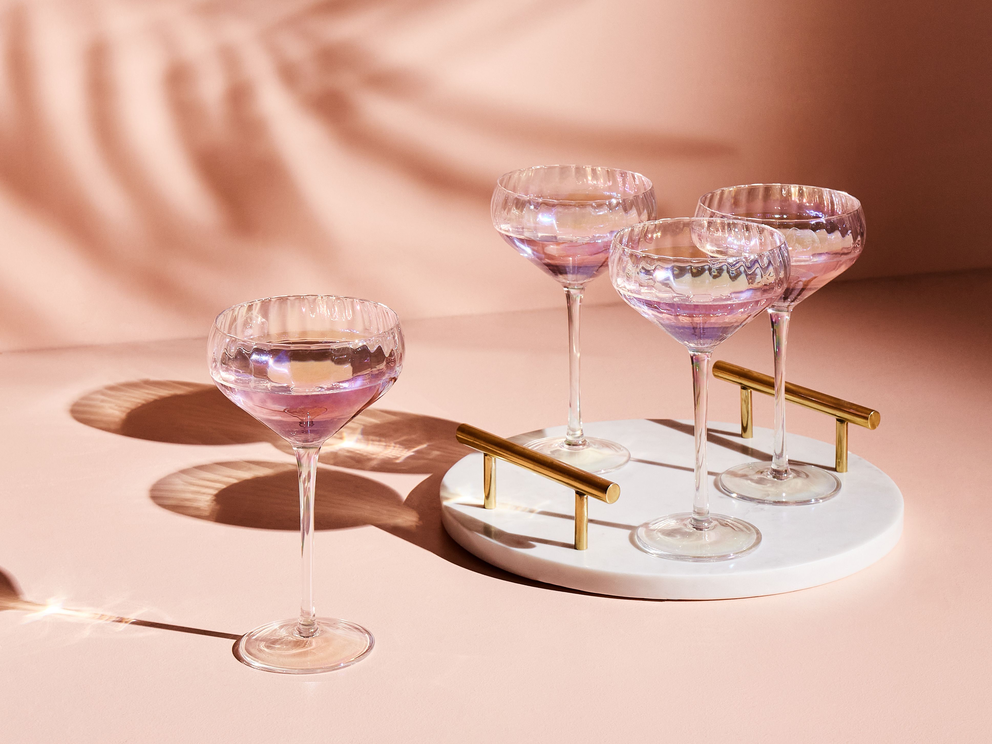 Set of 4 Champagne Saucers MORGANITE 300 ml Transparent