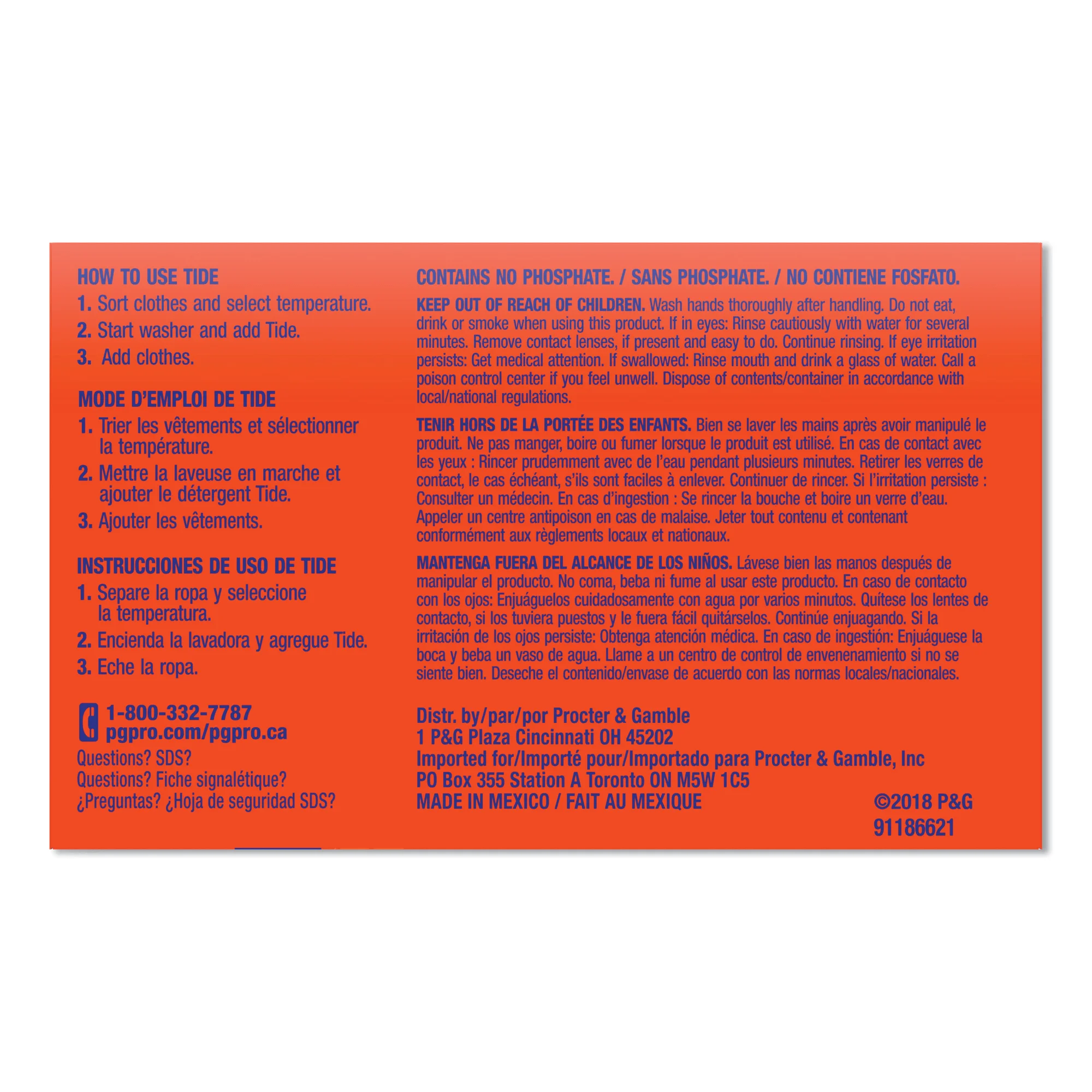 Tide Powder Laundry Detergent Vending Box, 1.5 Oz, Pack Of 156 Boxes - Image 4