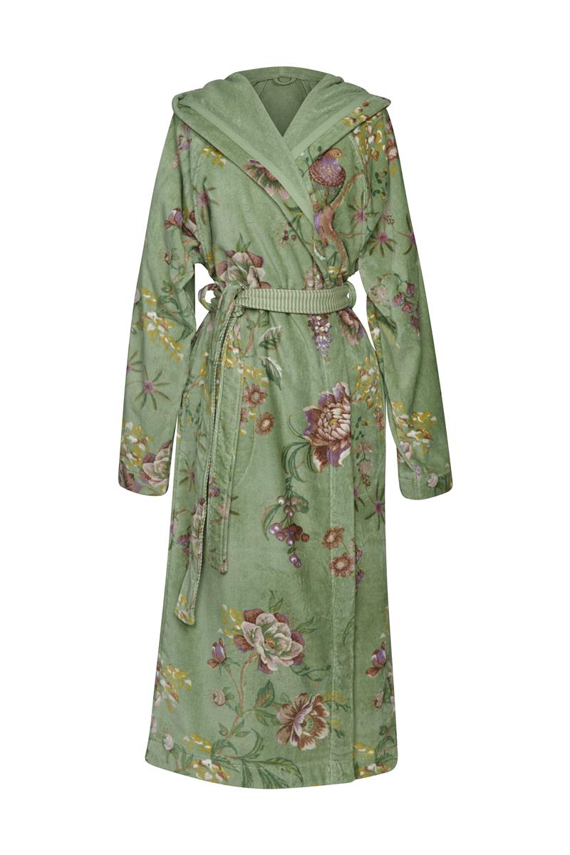 Pip Studio Secret Garden Badjas - Groen - L