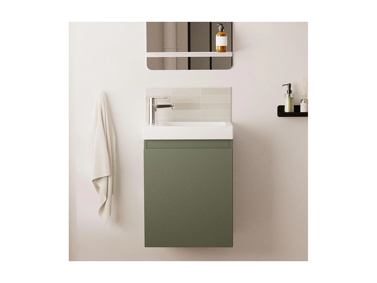 Meuble lave-mains LISA suspendu 41 cm