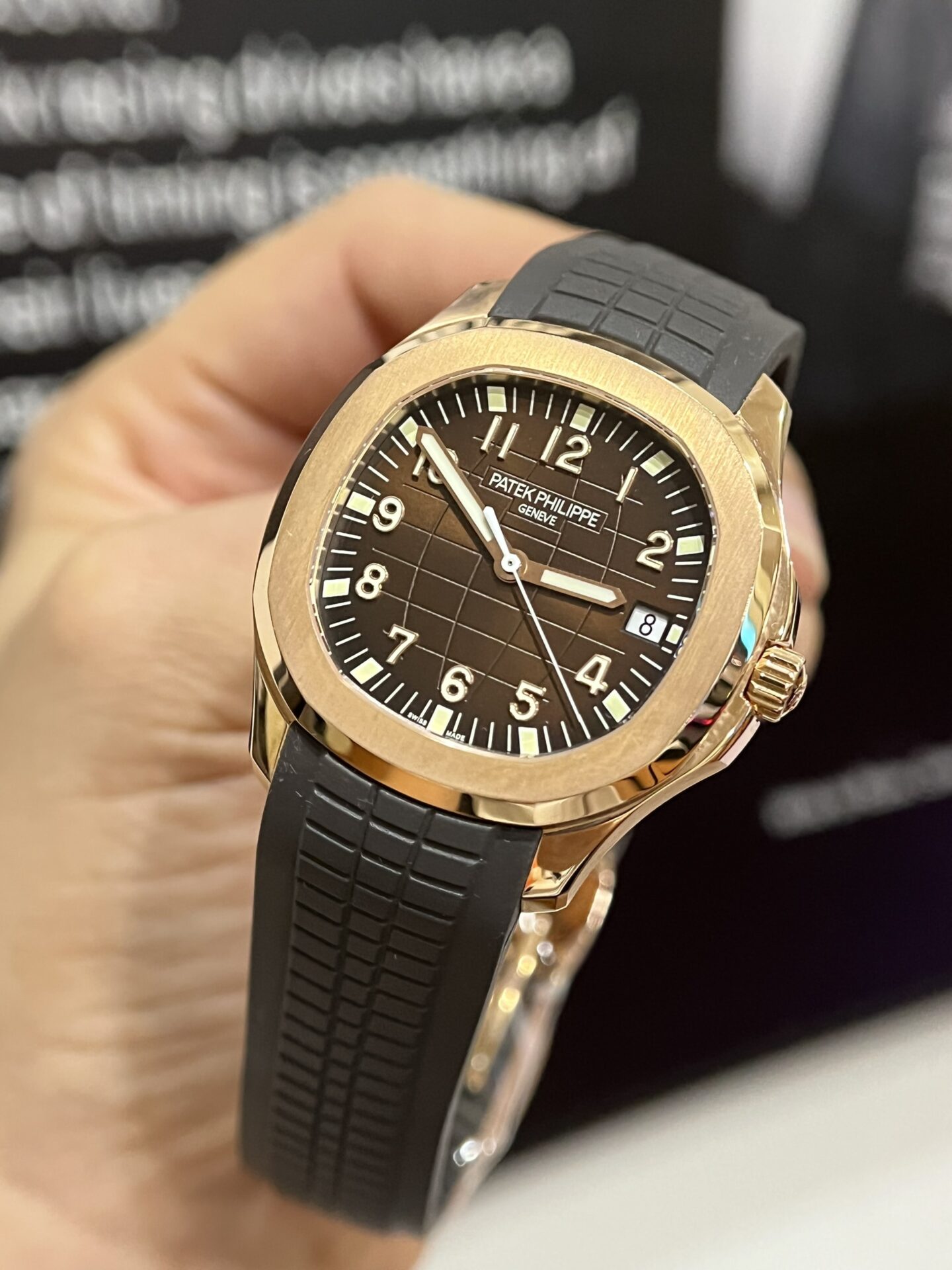 Patek Philippe Aquanaut 5167 Replica Watch Gold Wrapped Chocolate Dial 3K 40mm - Top club